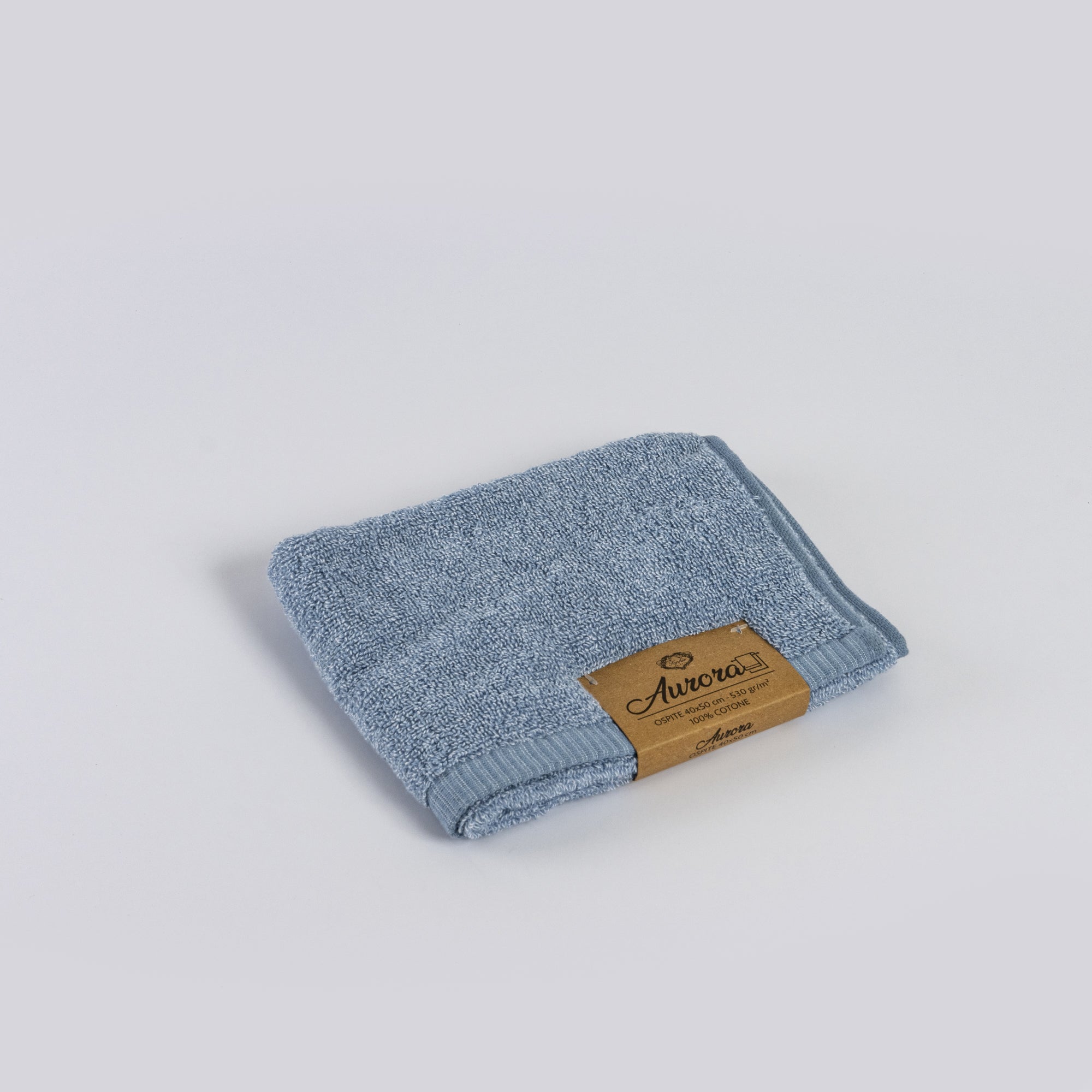 Asciugamano ospite AURORA azzurro