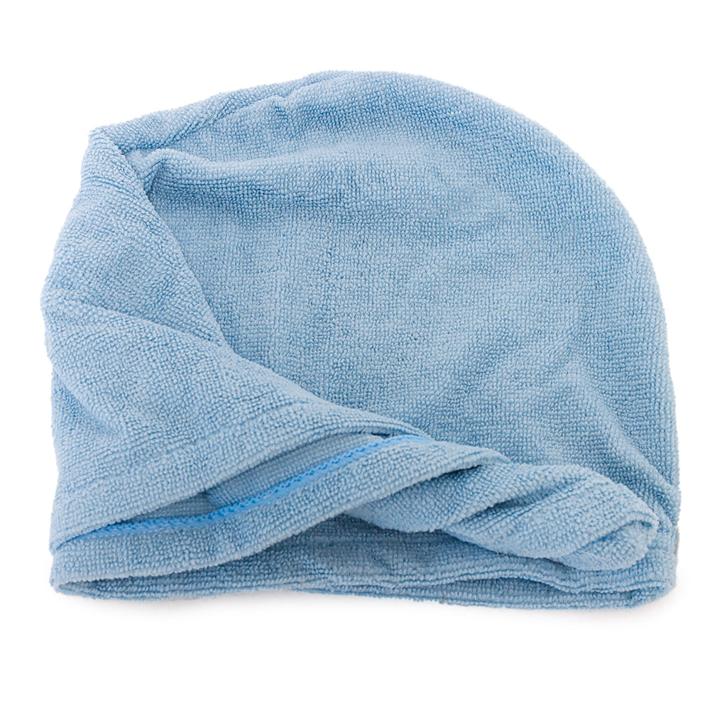Turbante asciugacapelli LISS azzurro