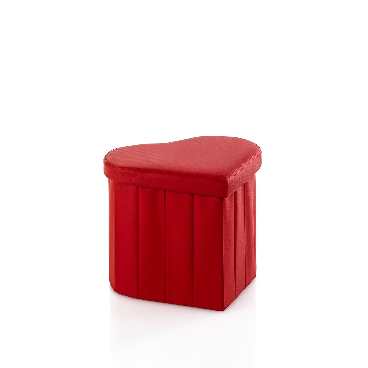 Pouf with red HEART container
