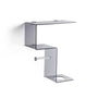 ACHILLE smoked multifunctional wall mounted bathroom shelf