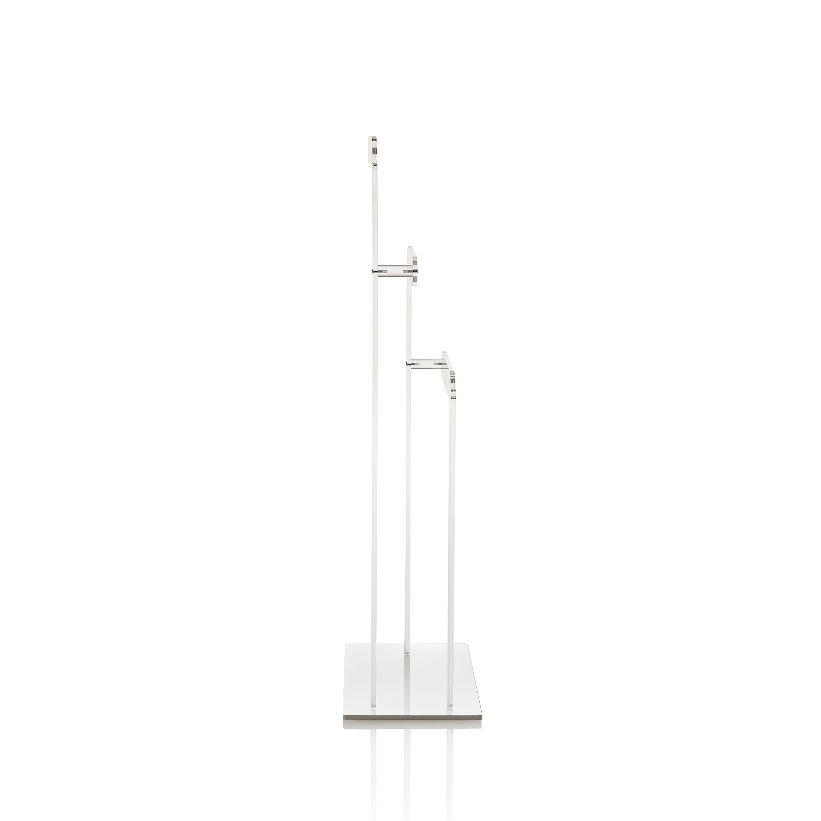 Transparent ETTORE valet stand/towel holder