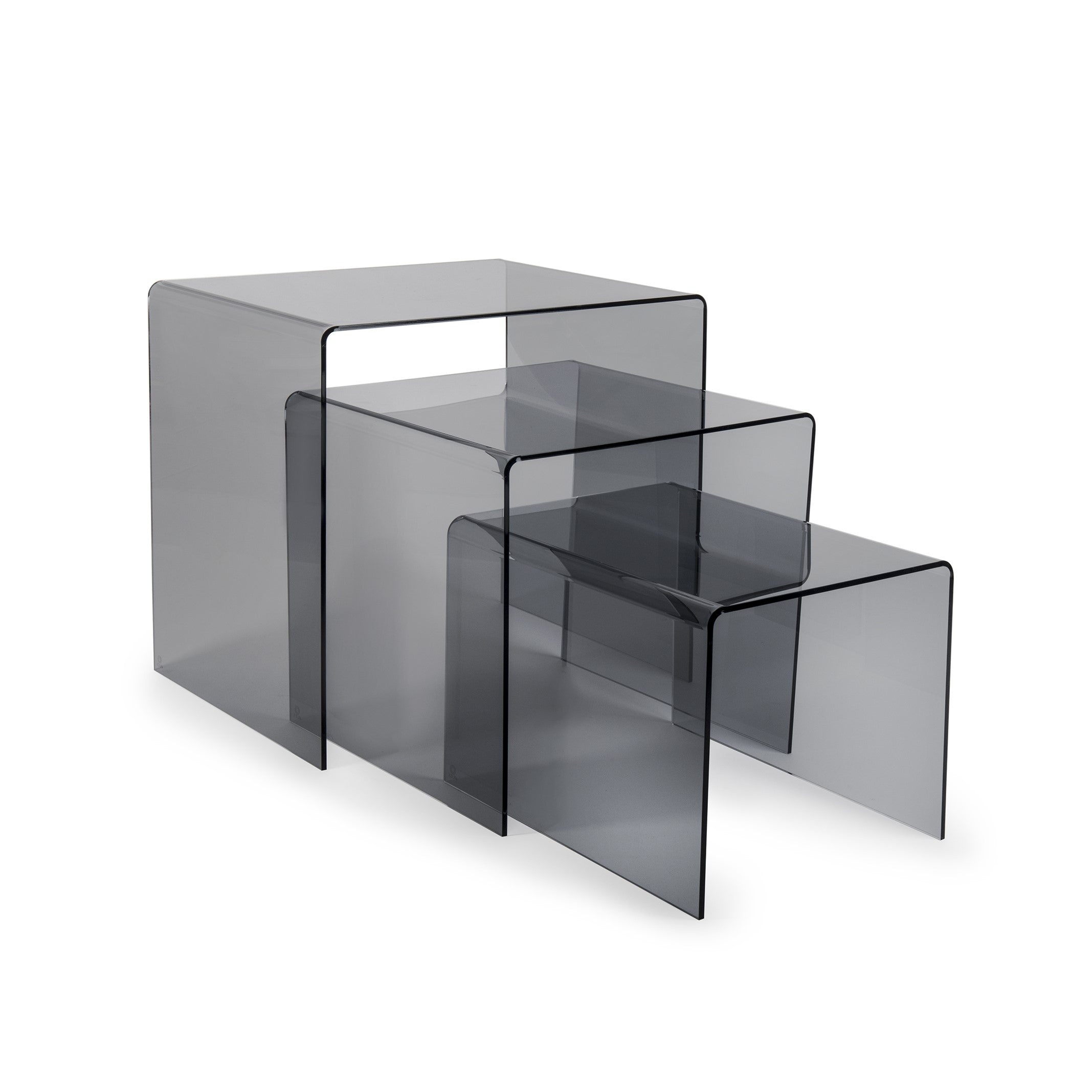 Set 3 tavolini SIRIO fumè