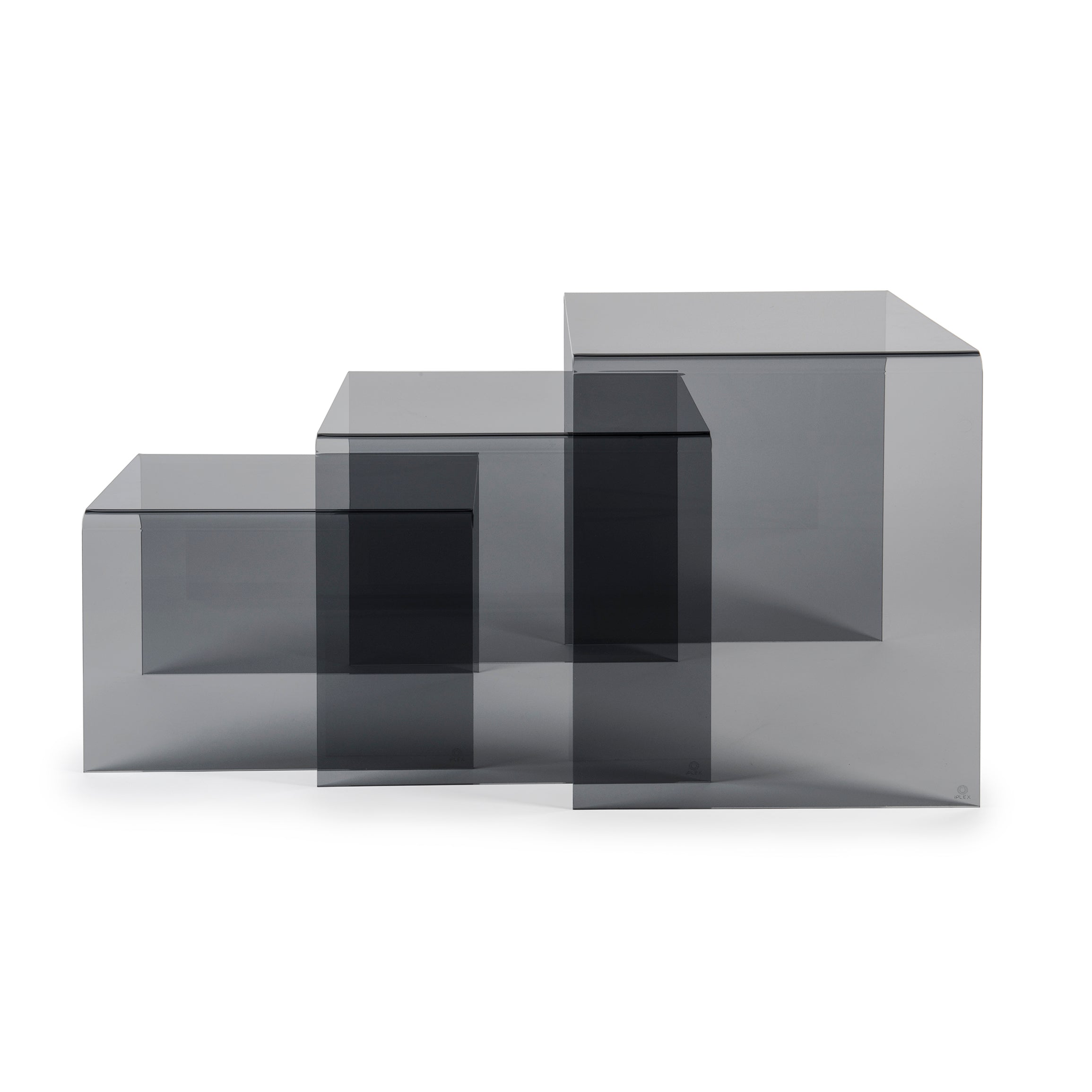 Set 3 tavolini SIRIO fumè - 2