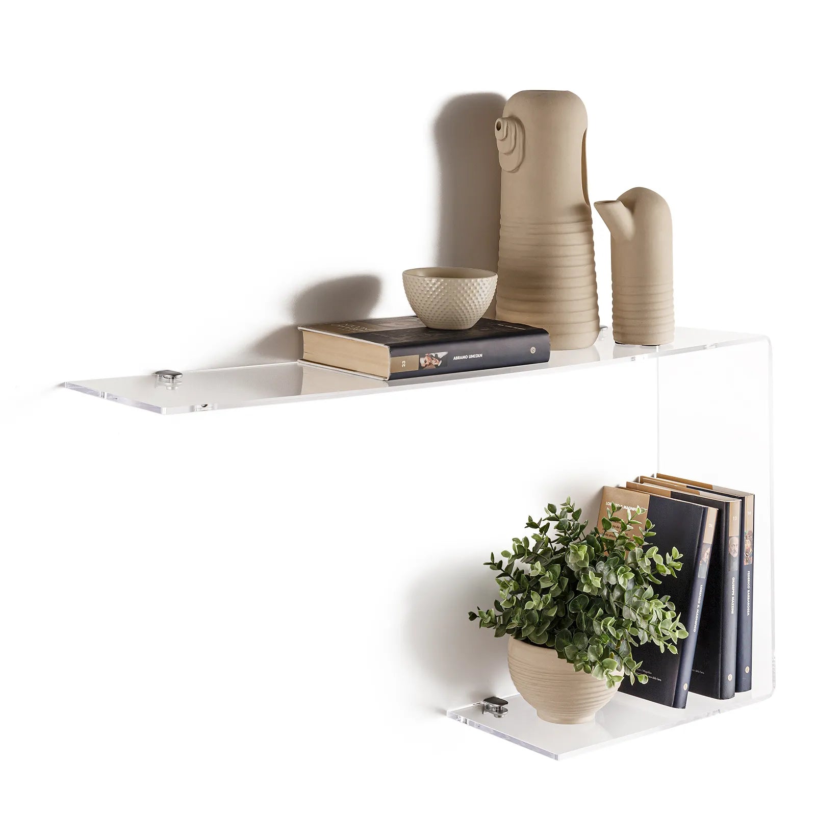 LINA transparent wall shelf