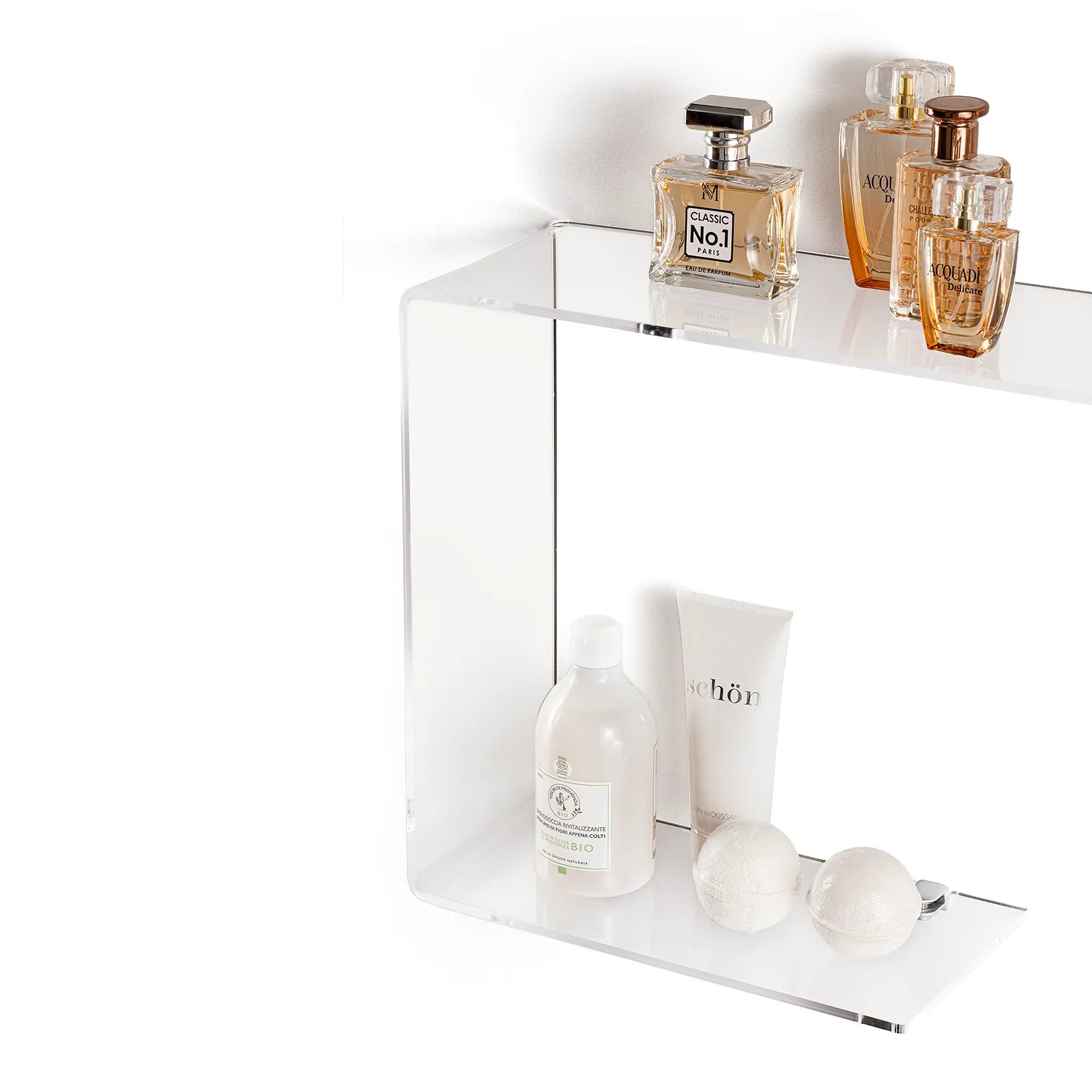 LINA transparent wall shelf