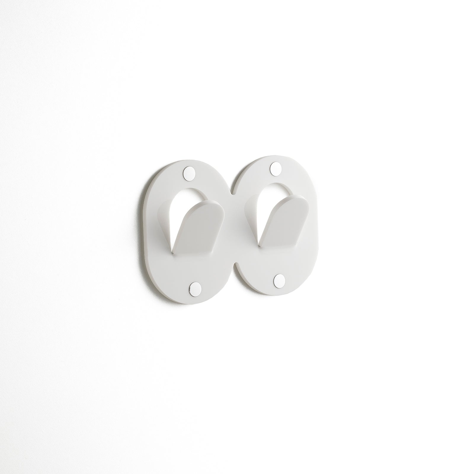 Appendiabiti 2 ganci ARGO bianco