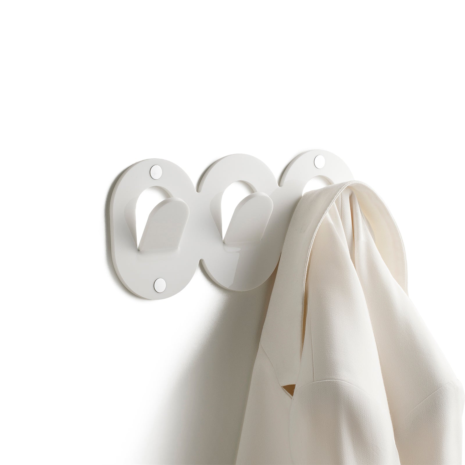 Appendiabiti 3 ganci ARGO bianco - 3