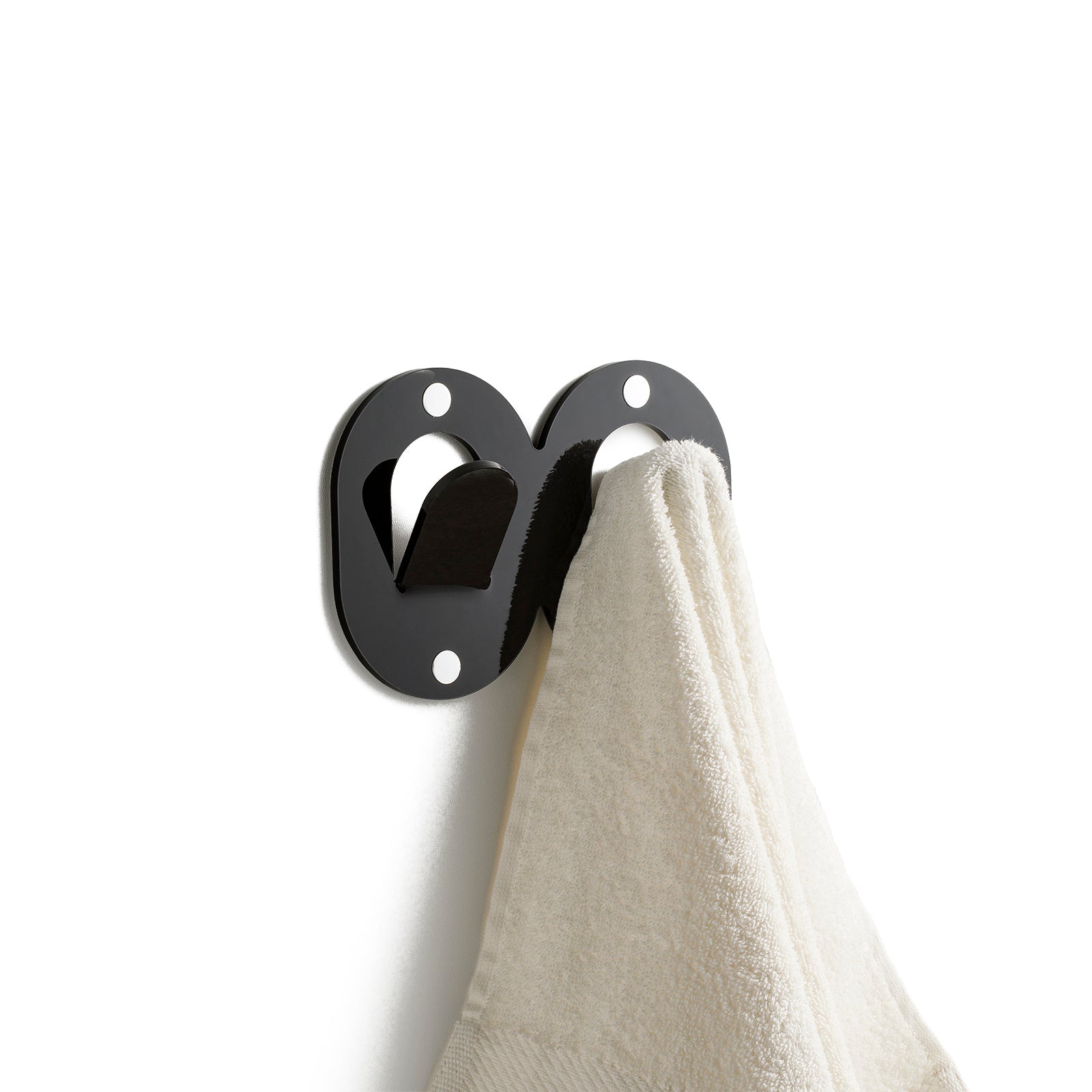 Appendiabiti 2 ganci ARGO nero - 2