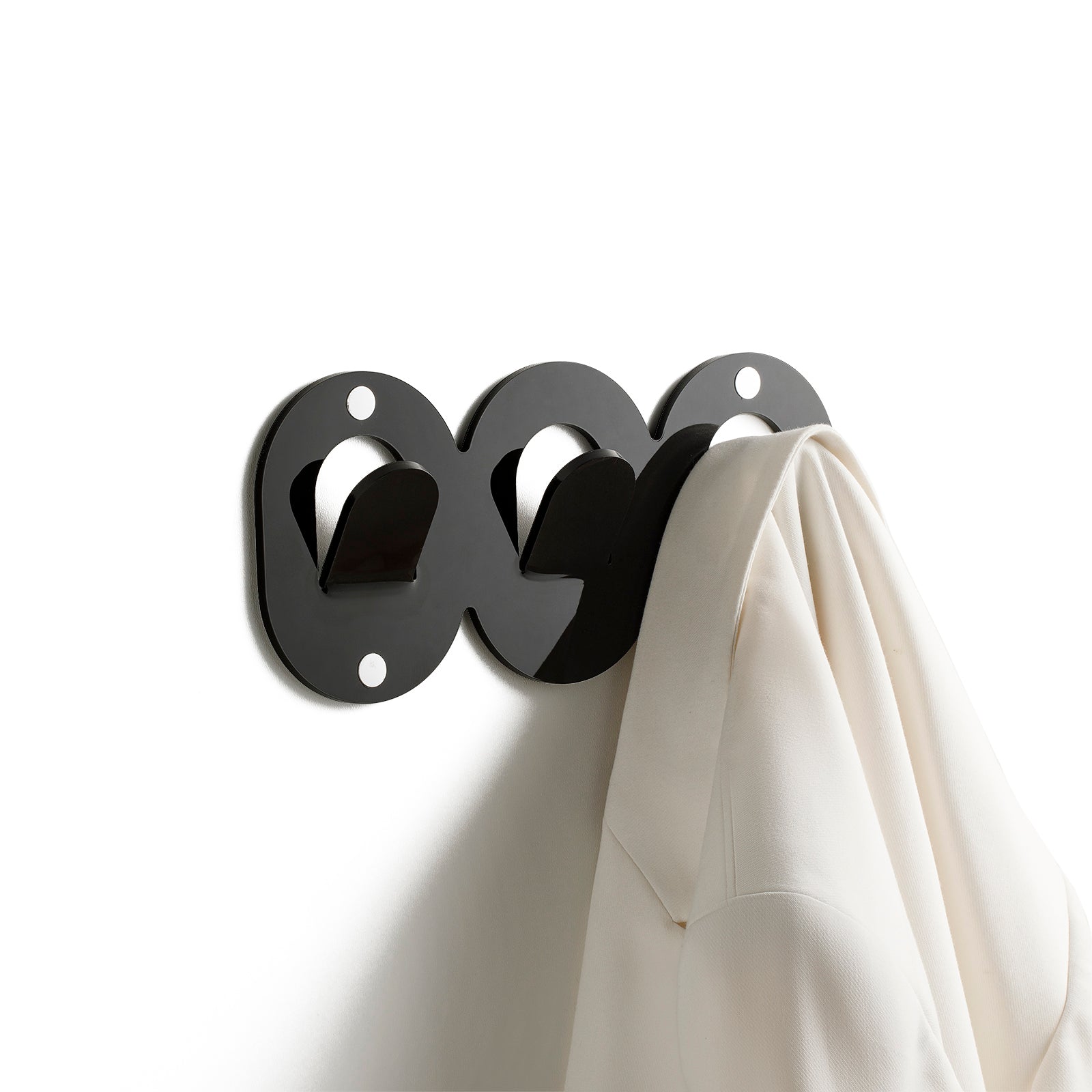 Appendiabiti 3 ganci ARGO nero - 3