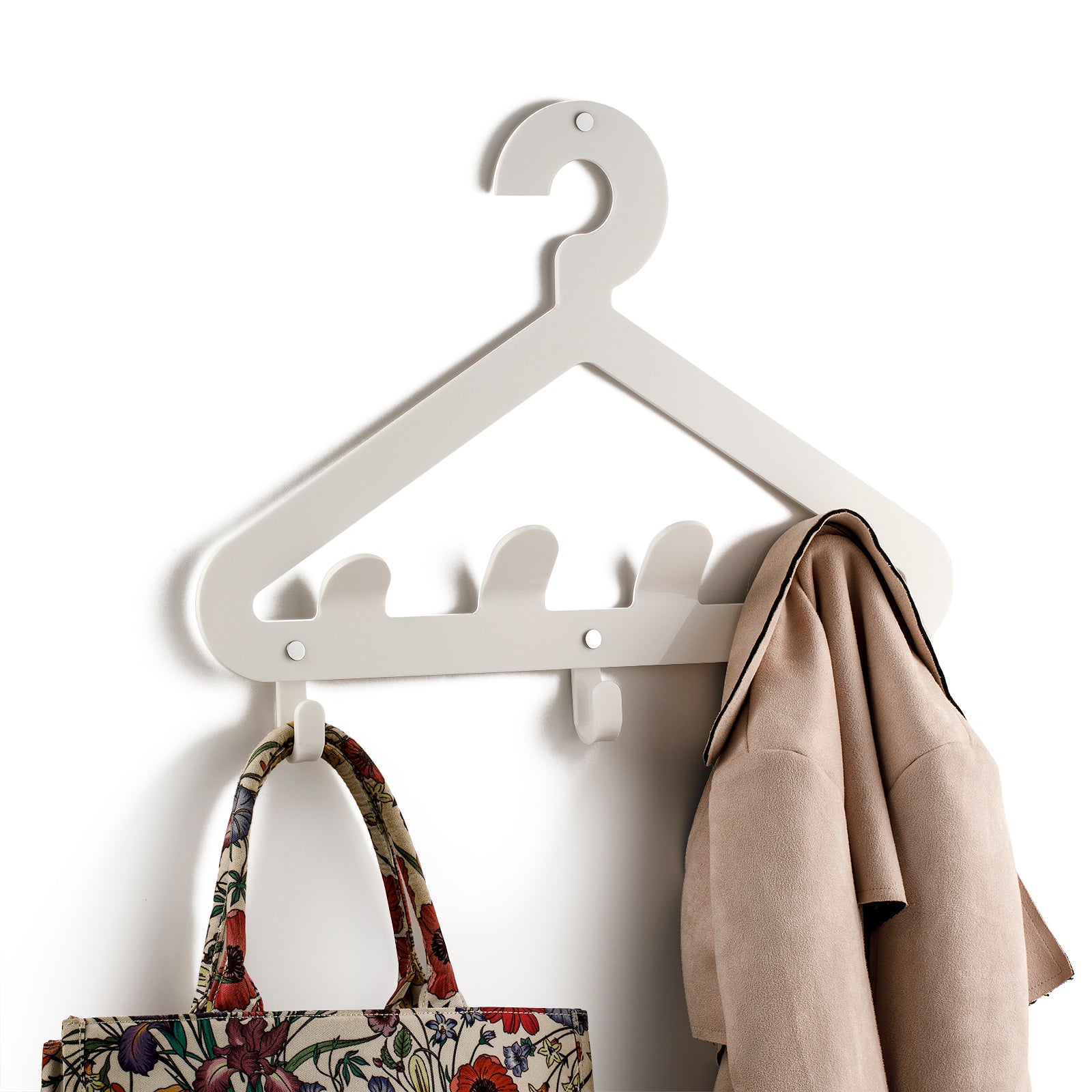 Appendiabiti da parete EROS bianco - 2