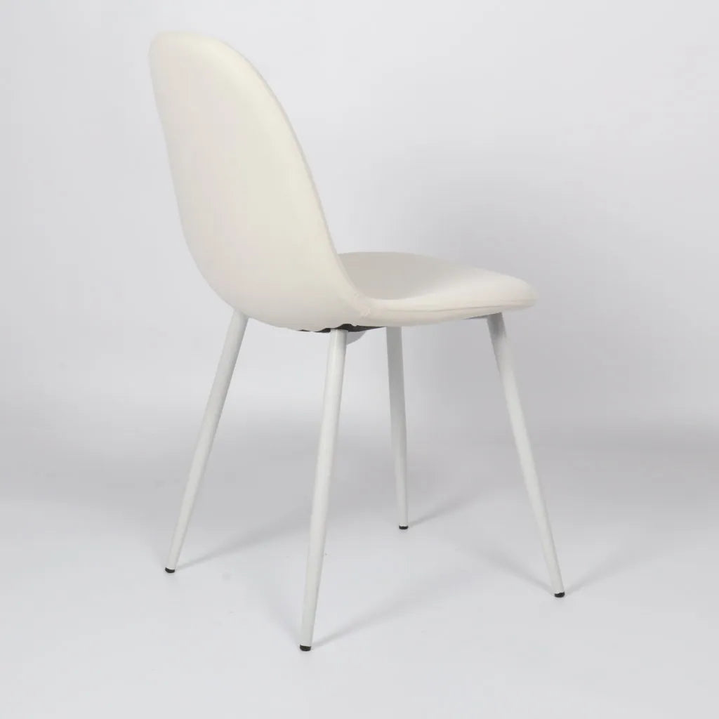 Set of 4 DATIA Chairs White