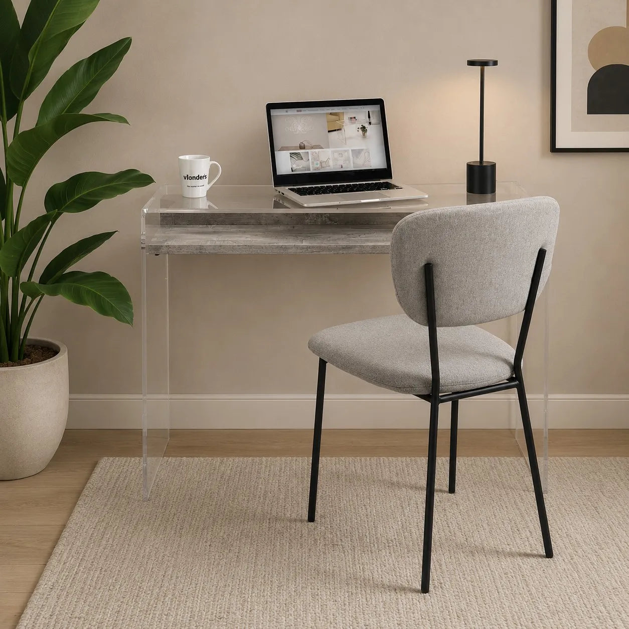 Set of 2 GAIA chairs, grey