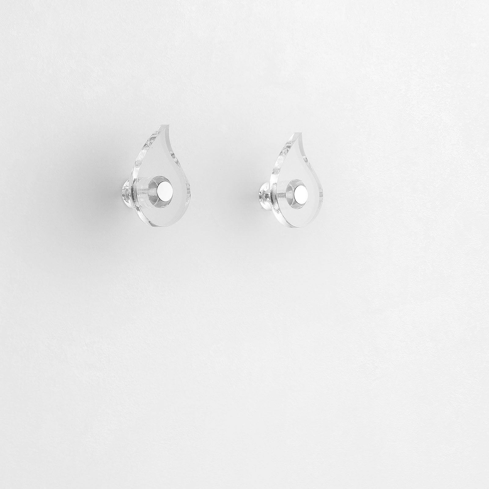 Set 2 appendiabiti ACHILLE trasparente