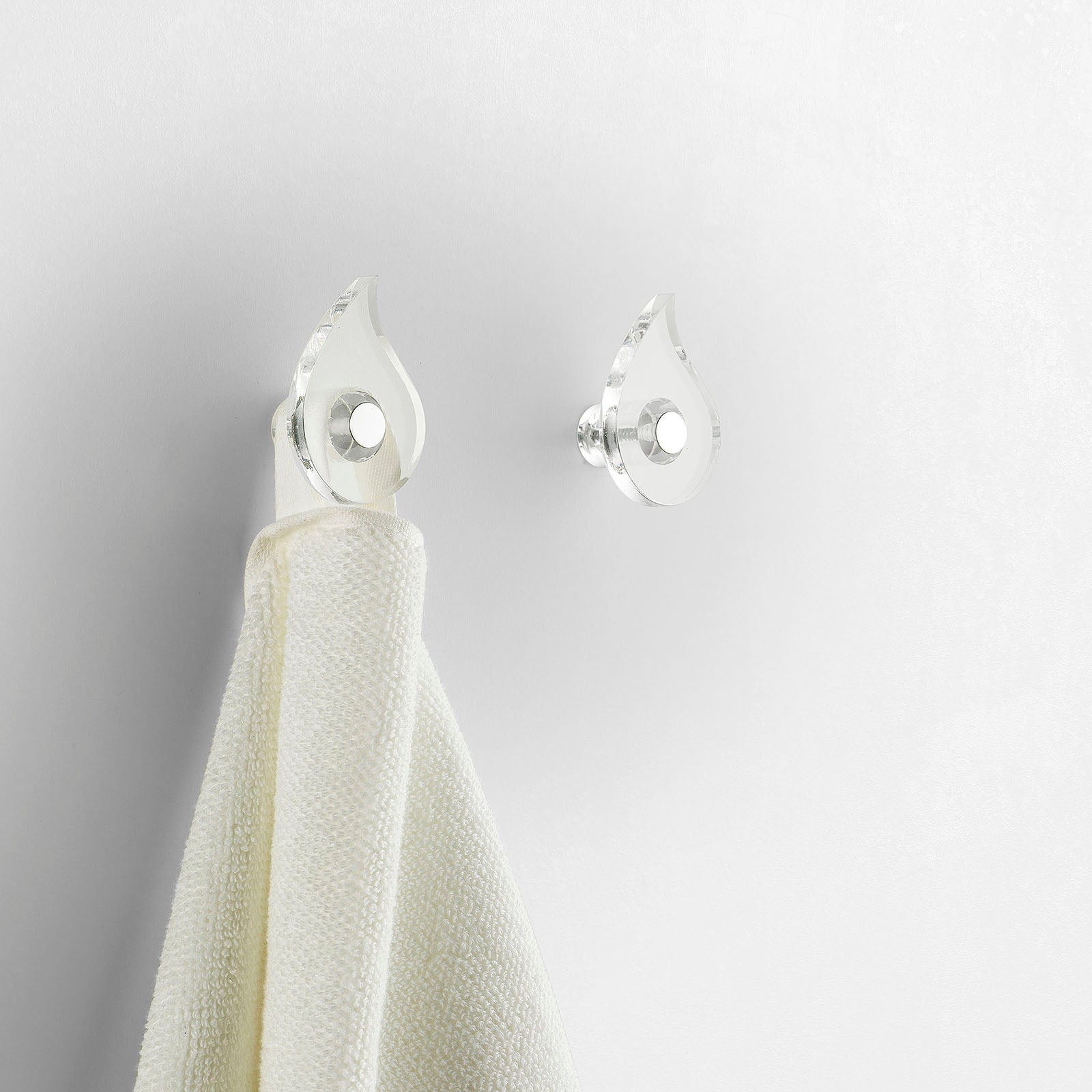 Set 2 appendiabiti ACHILLE trasparente