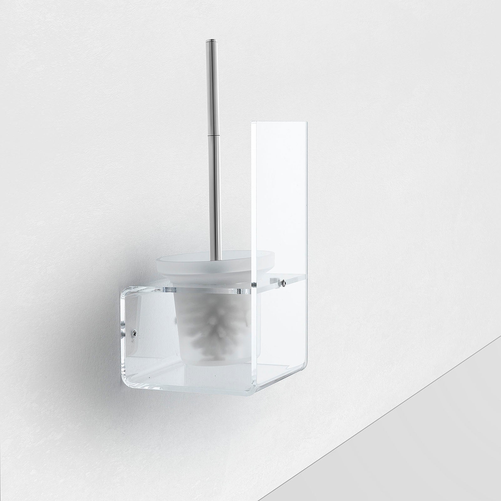 Porta scopino da muro MAUN trasparente