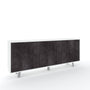 VILINUS 3-door buffet white stone/black stone