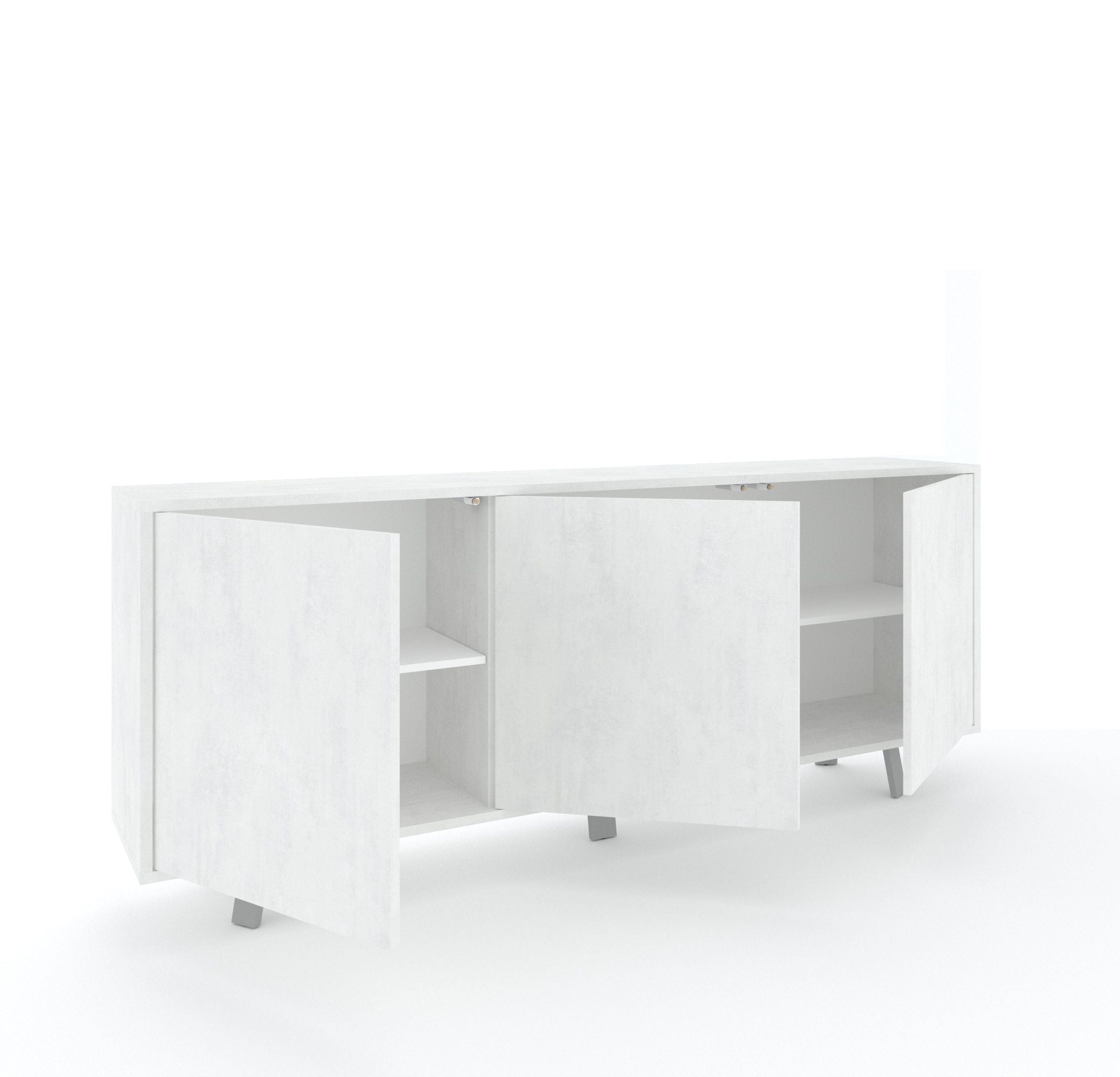 Buffet 3 ante VILINUS bianco pietra - 2