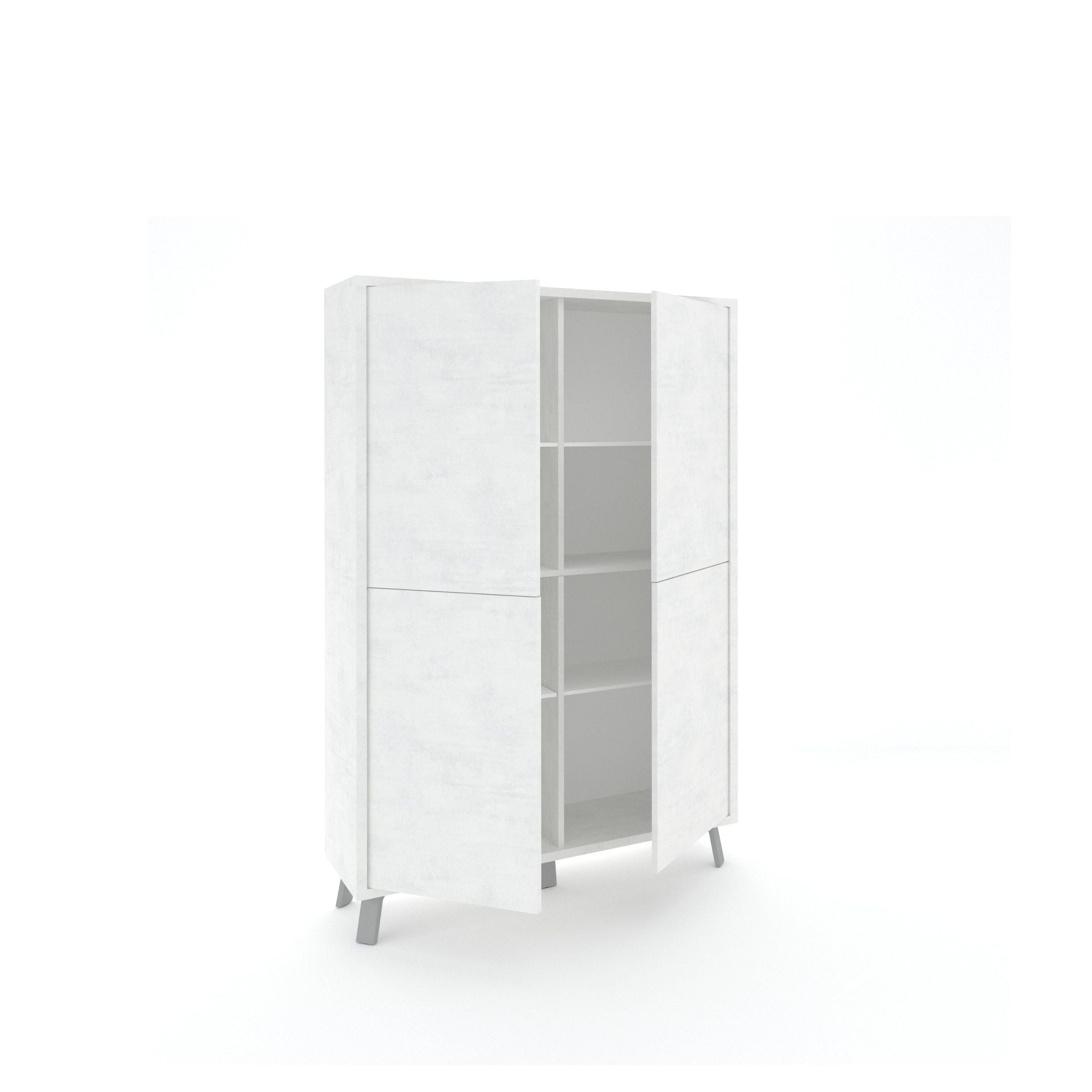 Credenza alta VILINUS bianco pietra - 2