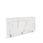 3-door/3-drawer sideboard VILINUS white stone/calacatta marble
