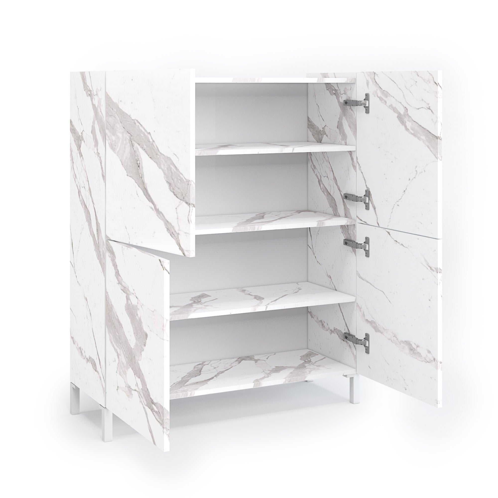 Credenza alta KENNETH marmo calacatta - 2