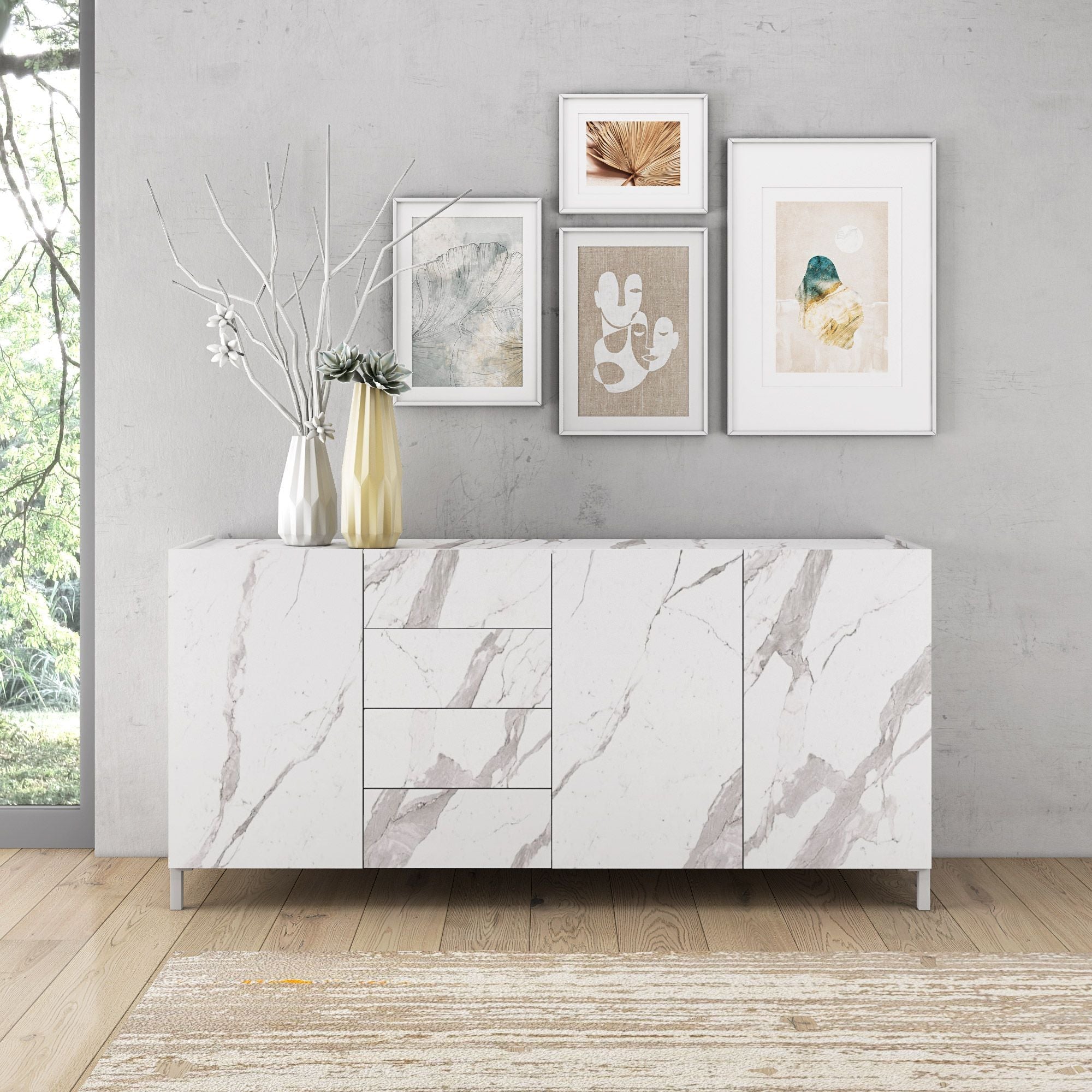 Buffet KENNETH Calacatta-Marmor