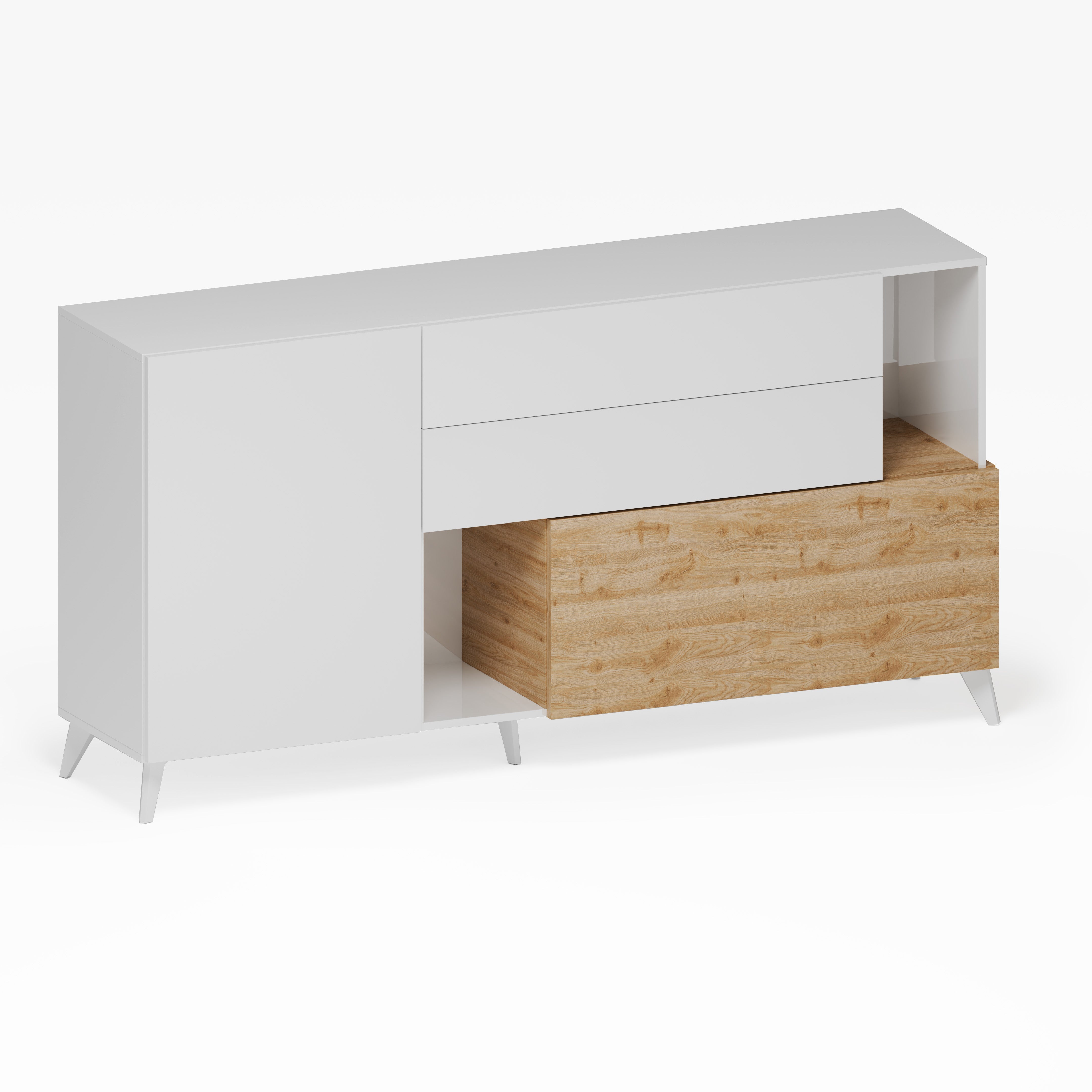 Buffet NIZZA bianco lucido/cadiz