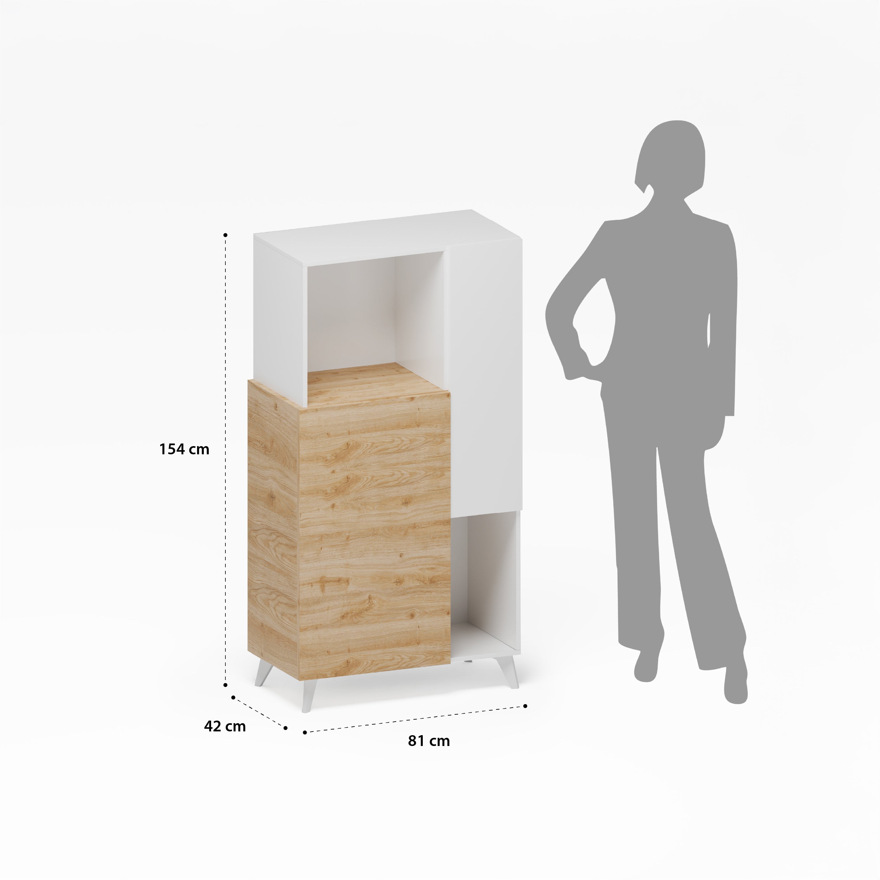 Credenza NIZZA bianco lucido/cadiz