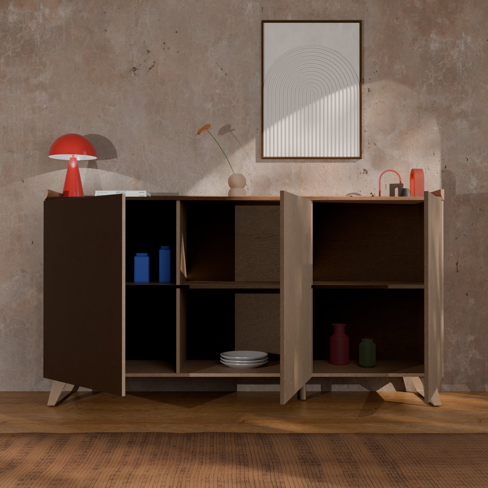 Buffet ANNECY bronzo/mercure