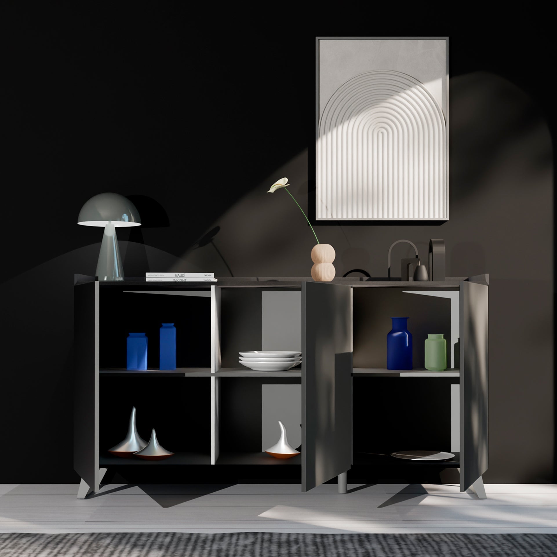 Buffet ANNECY ardesia/piombo