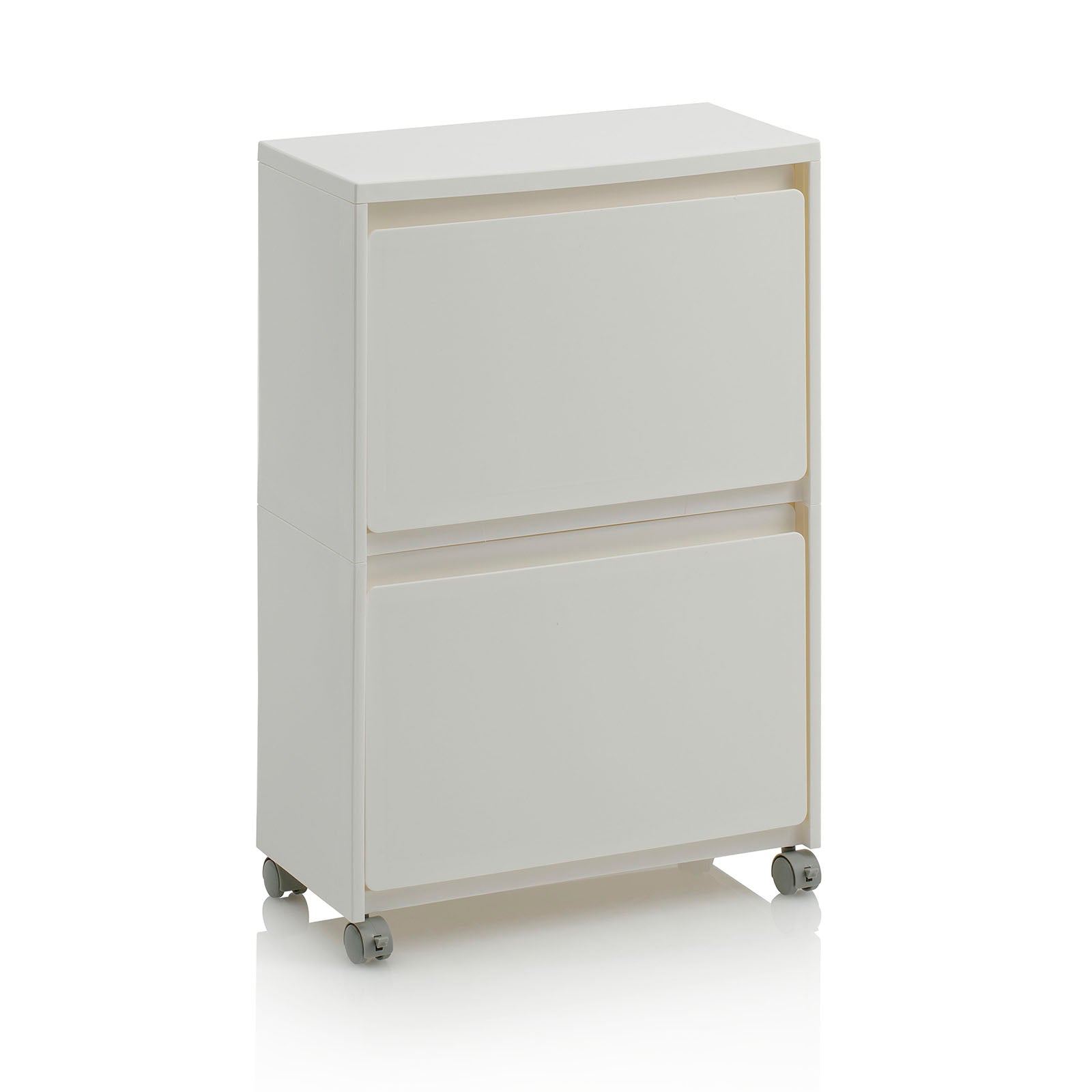 Scarpiera con ruote OSCAR-2 bianco