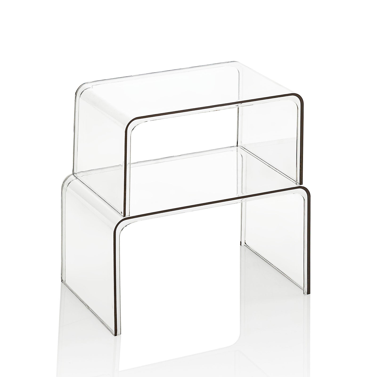 Set 2 alzatine FRIDA trasparente