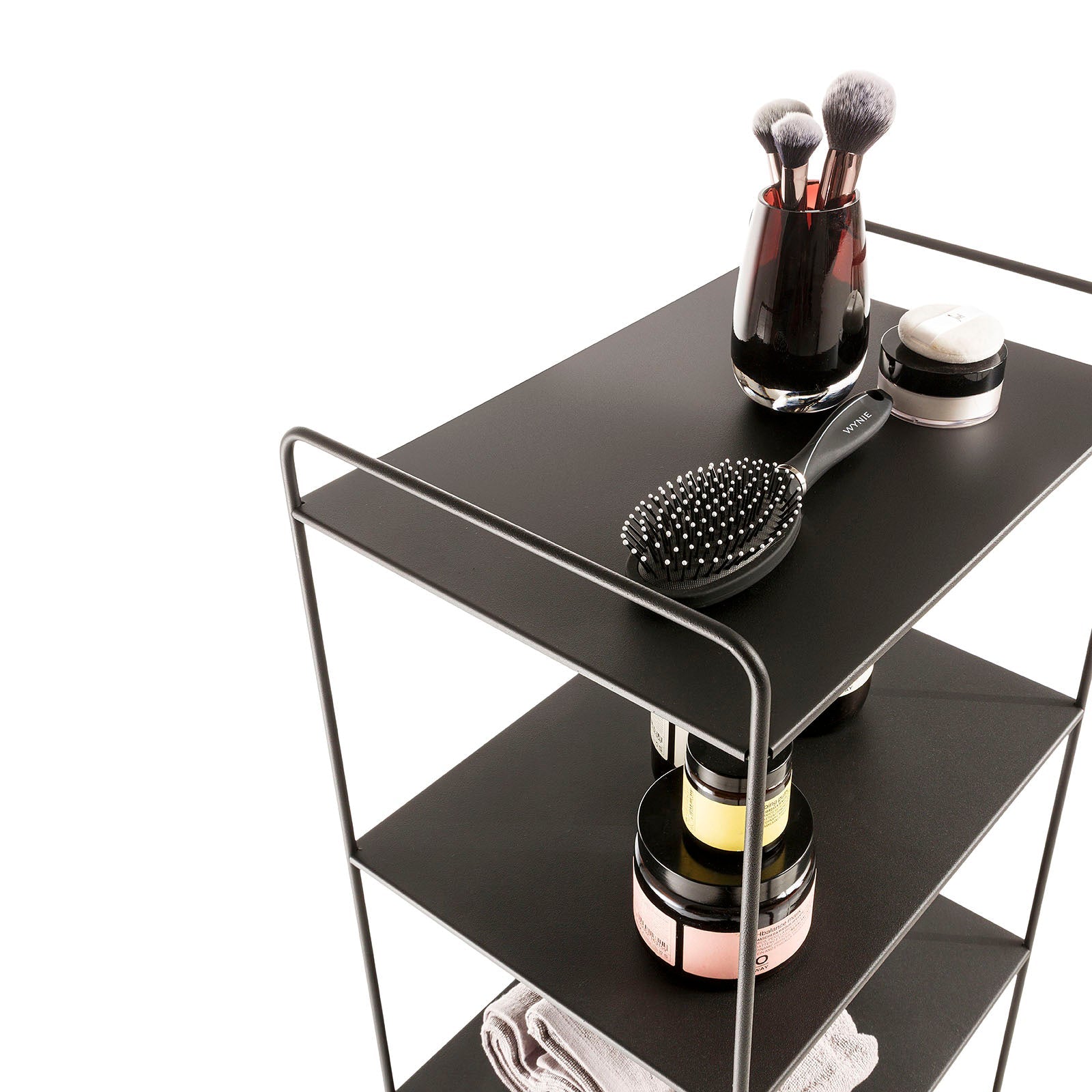 Scaffale 4 ripiani HOI nero