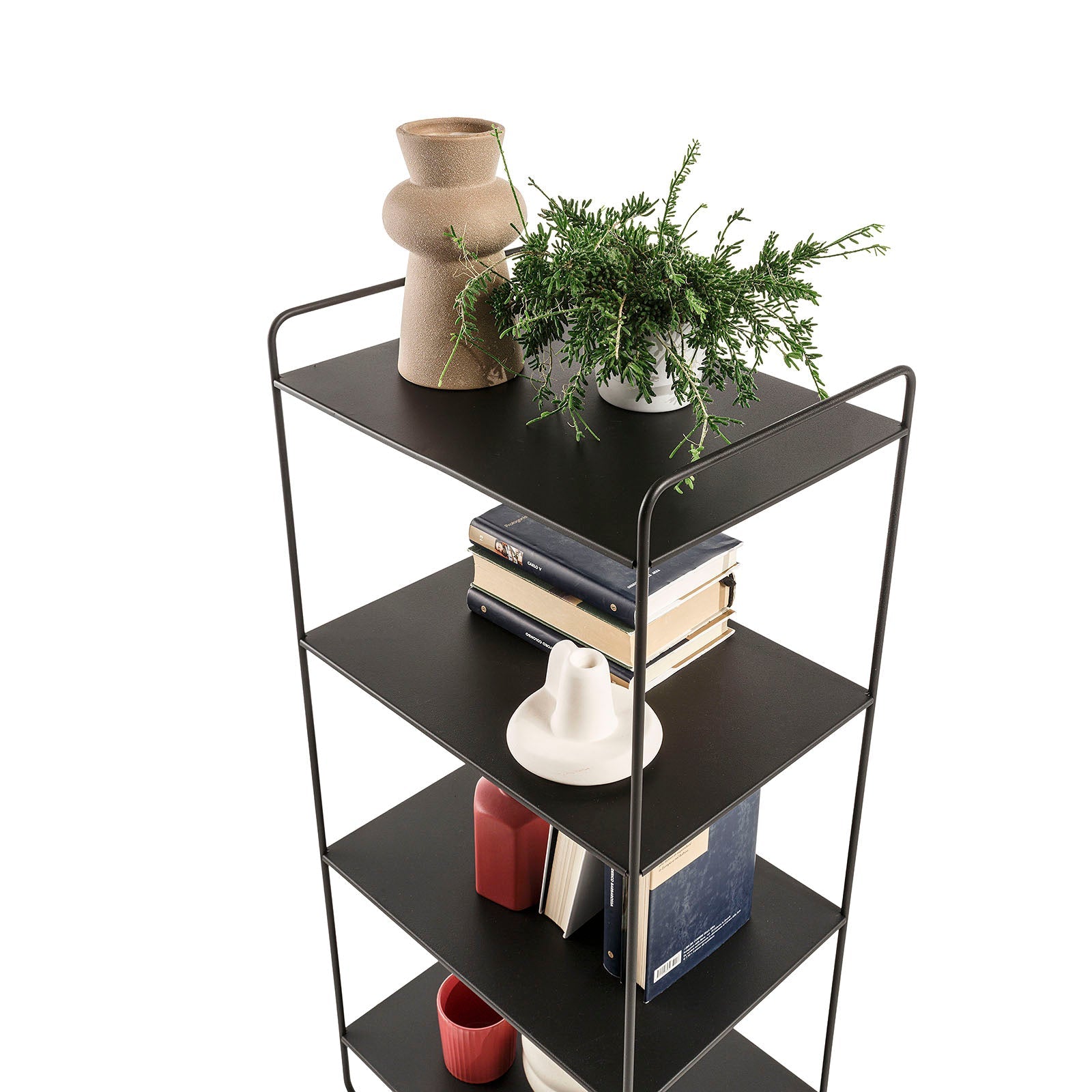 Scaffale 4 ripiani HOI nero