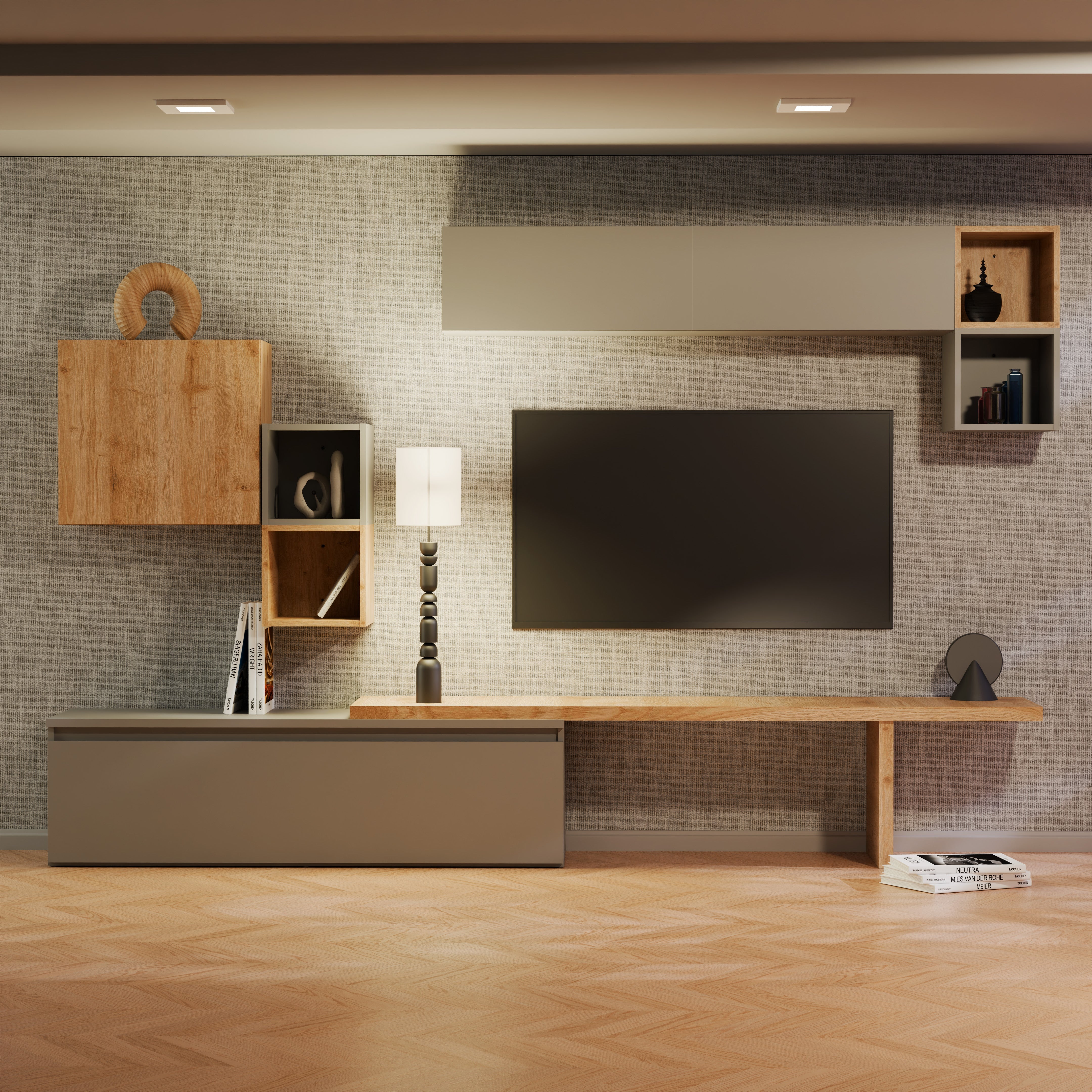 Composizione Living NEWPORT-1 cadiz/ardesia