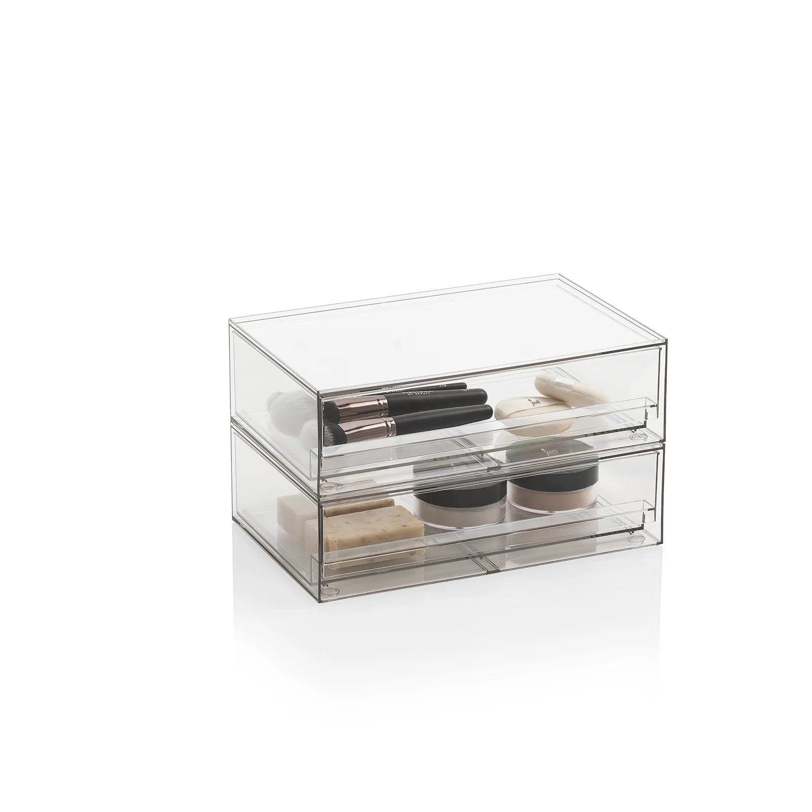 Set 2 contenitori con cassetto estraibile KLIA-A