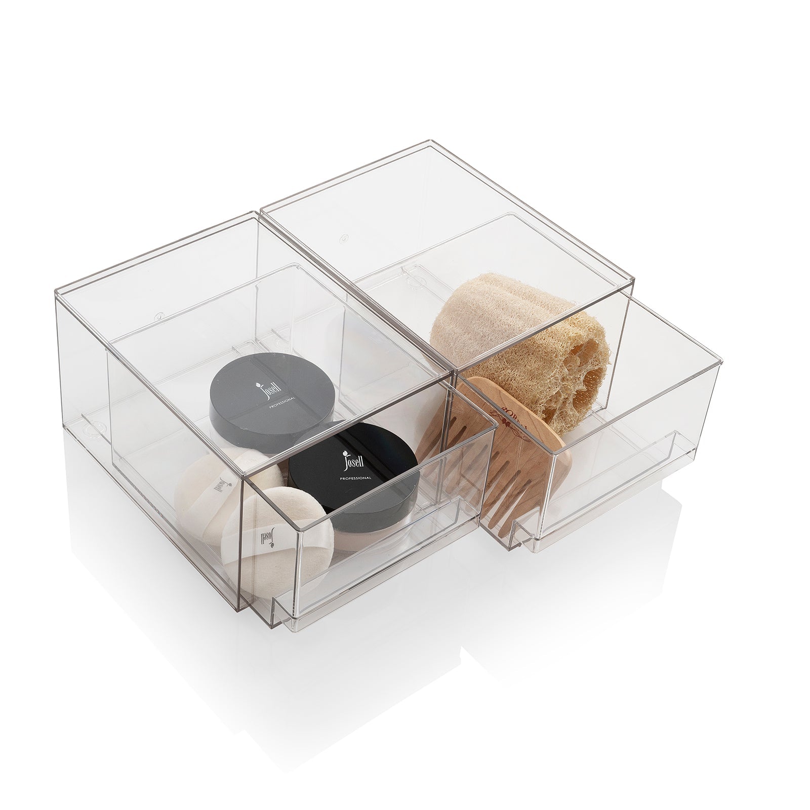 Set 2 contenitori con cassetto estraibile KLIA-B