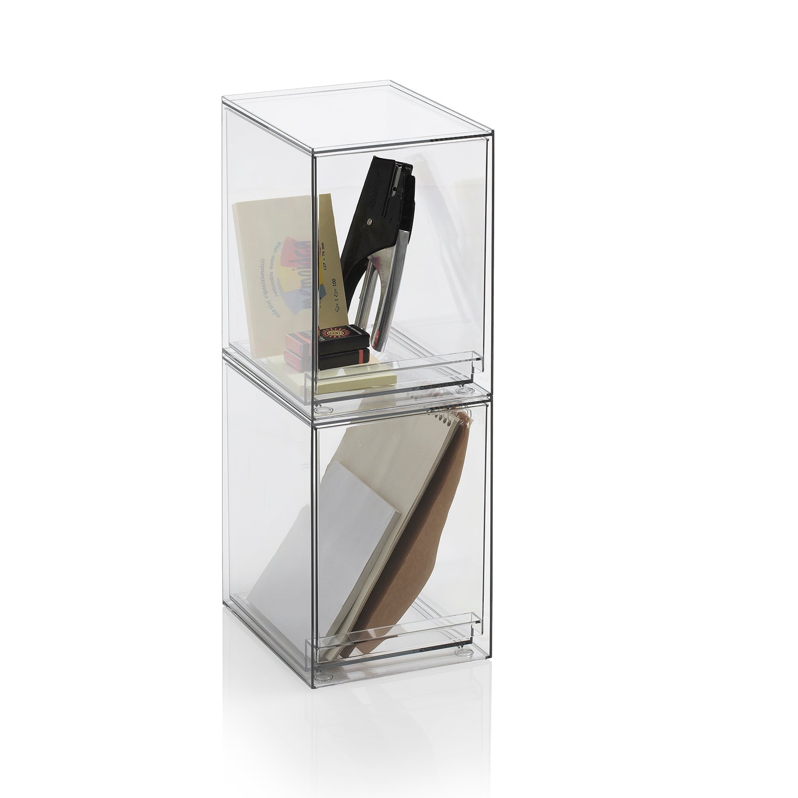 Set 2 contenitori con cassetto estraibile KLIA-C