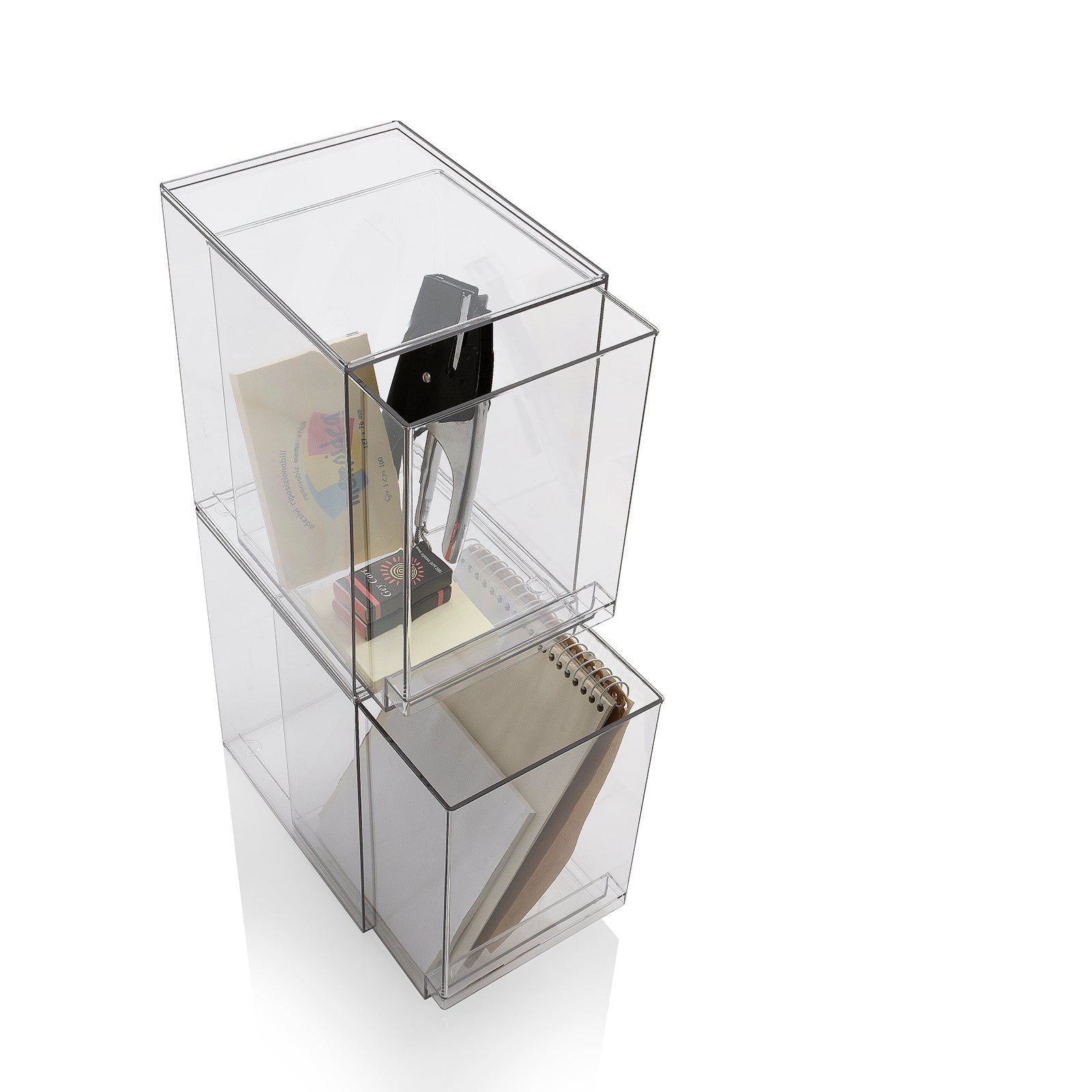 Set 2 contenitori con cassetto estraibile KLIA-C