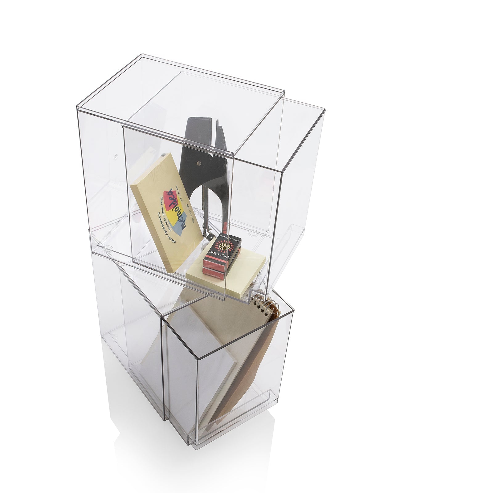 Set 2 contenitori con cassetto estraibile KLIA-C