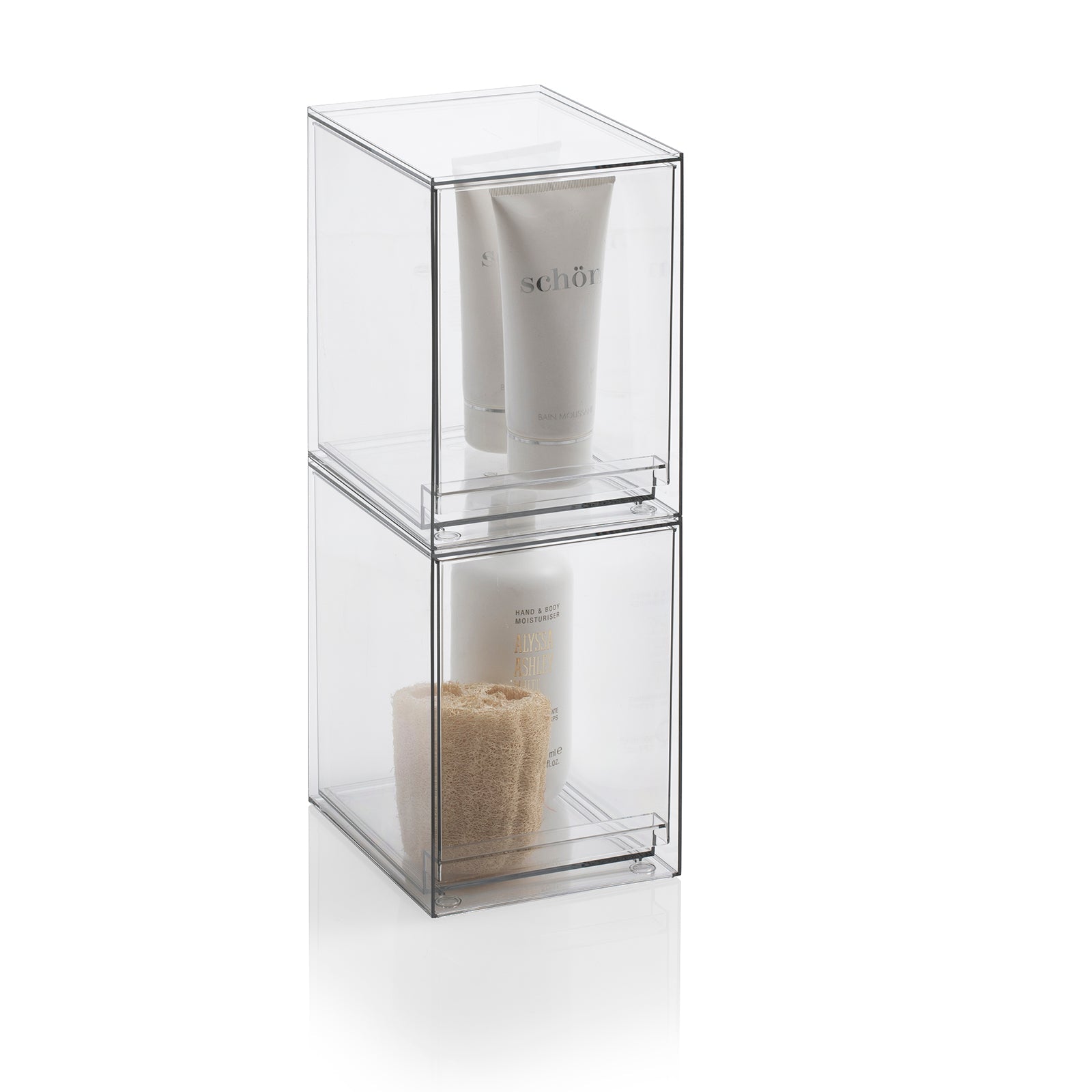 Set 2 contenitori con cassetto estraibile KLIA-C