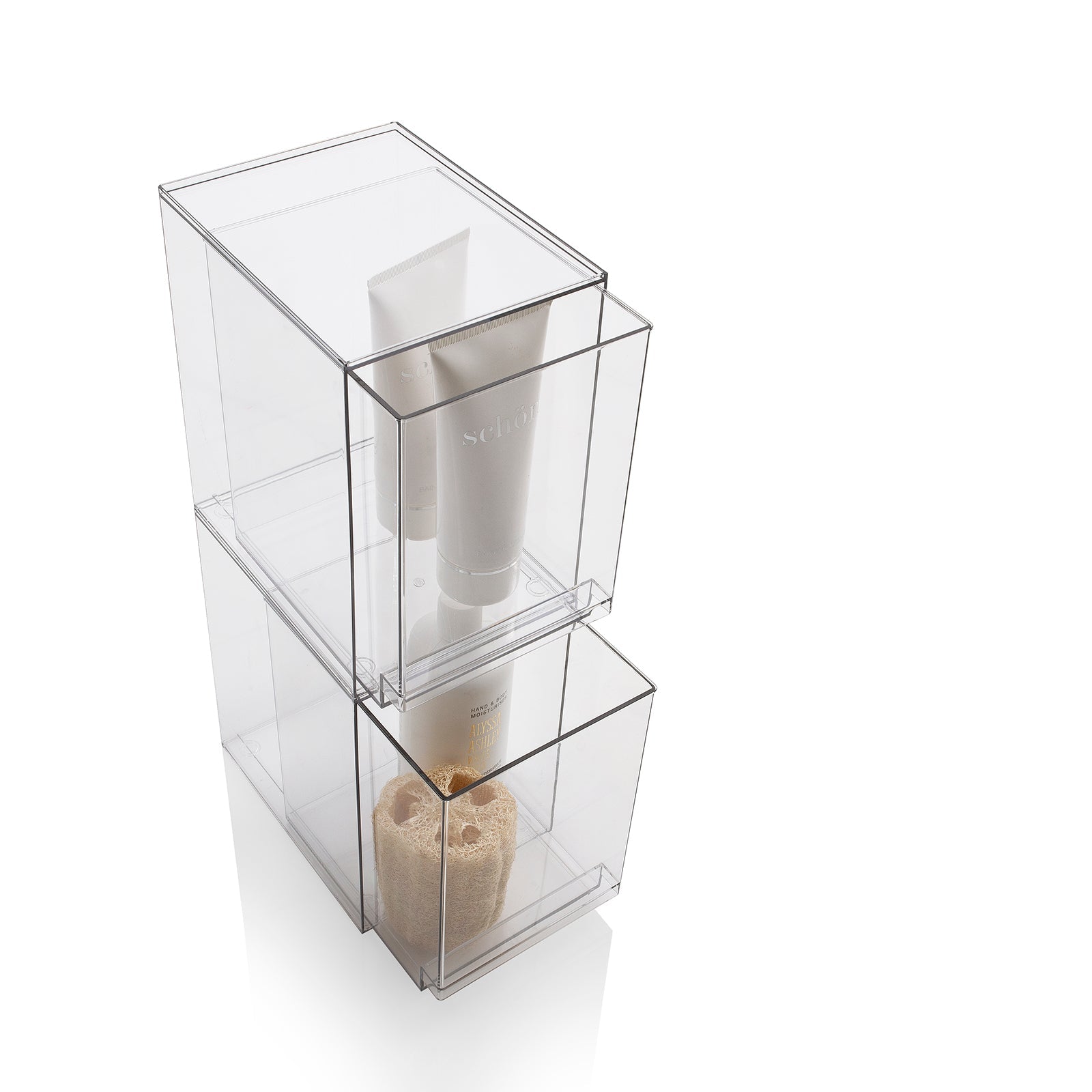 Set 2 contenitori con cassetto estraibile KLIA-C