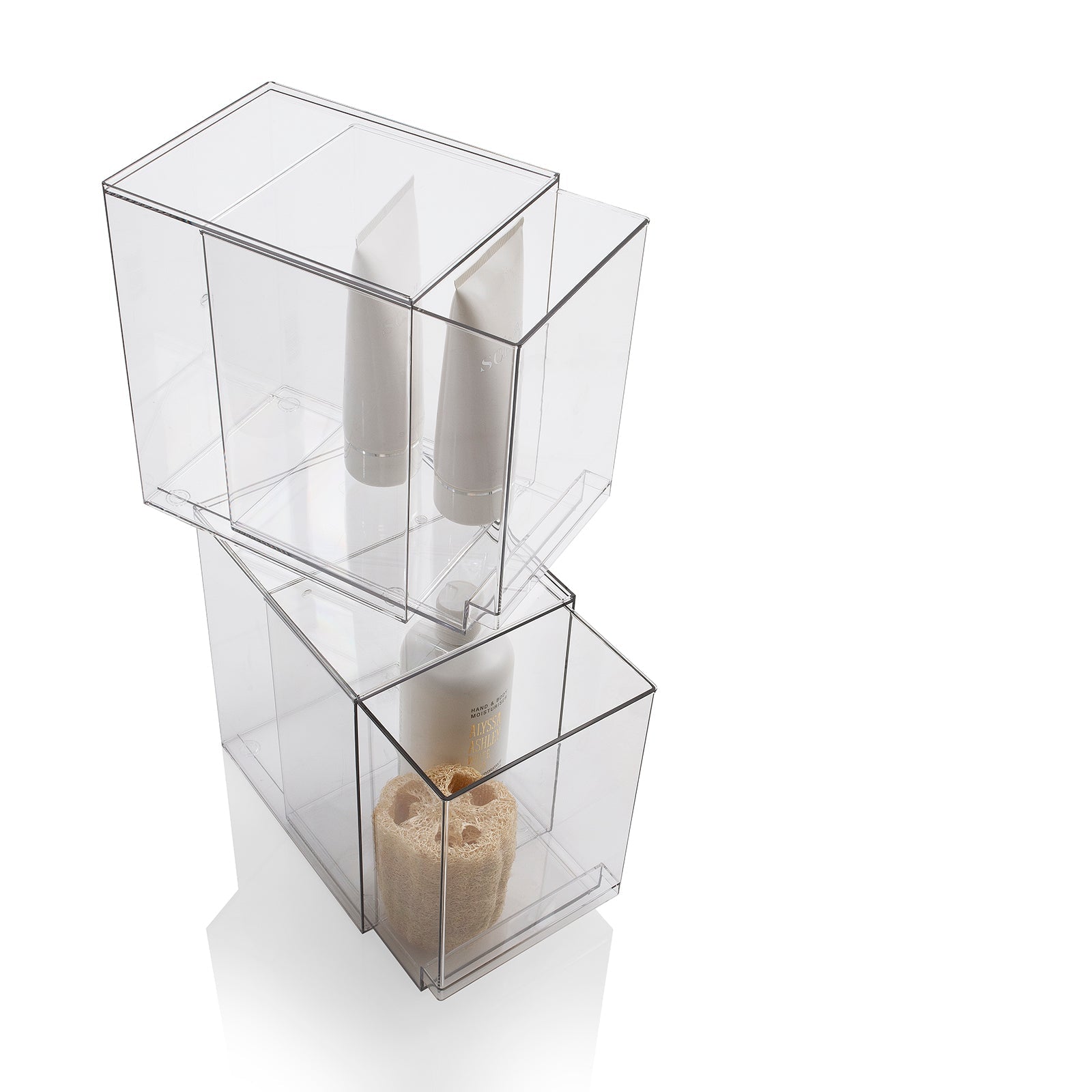 Set 2 contenitori con cassetto estraibile KLIA-C