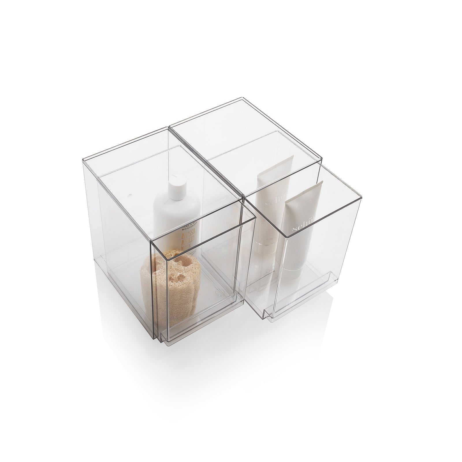 Set 2 contenitori con cassetto estraibile KLIA-C