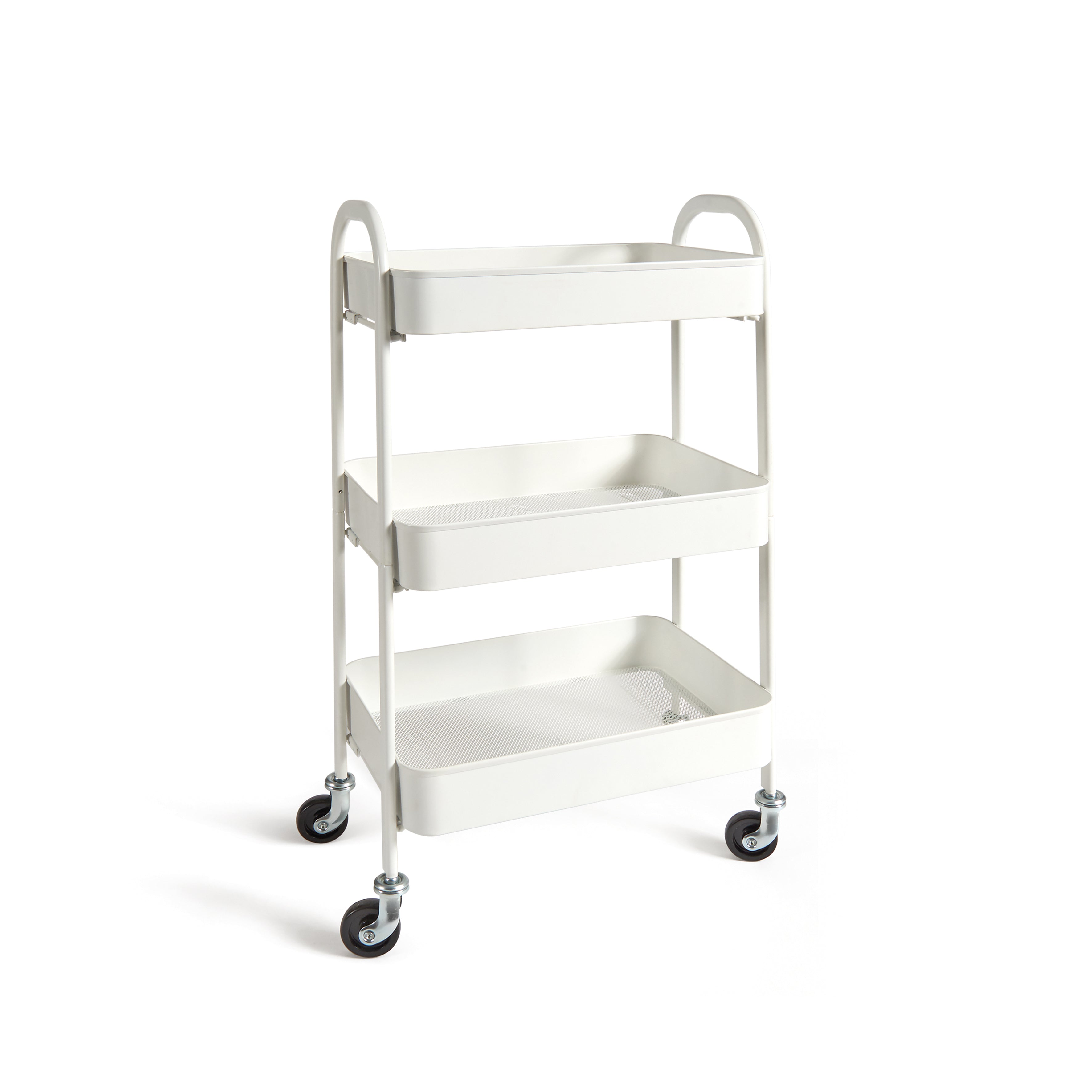 Carrello c/ruote DUILIO bianco