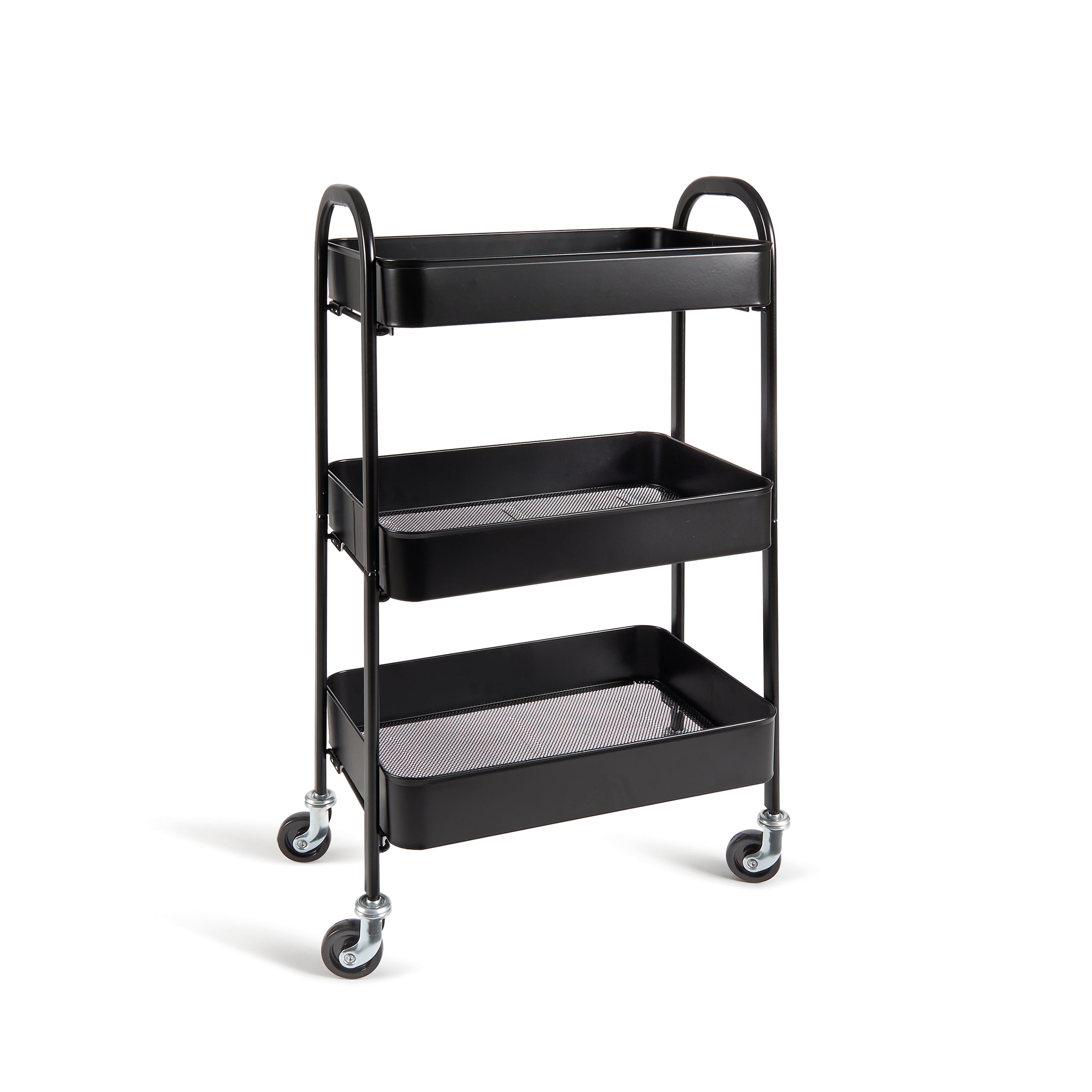 Carrello c/ruote DUILIO nero