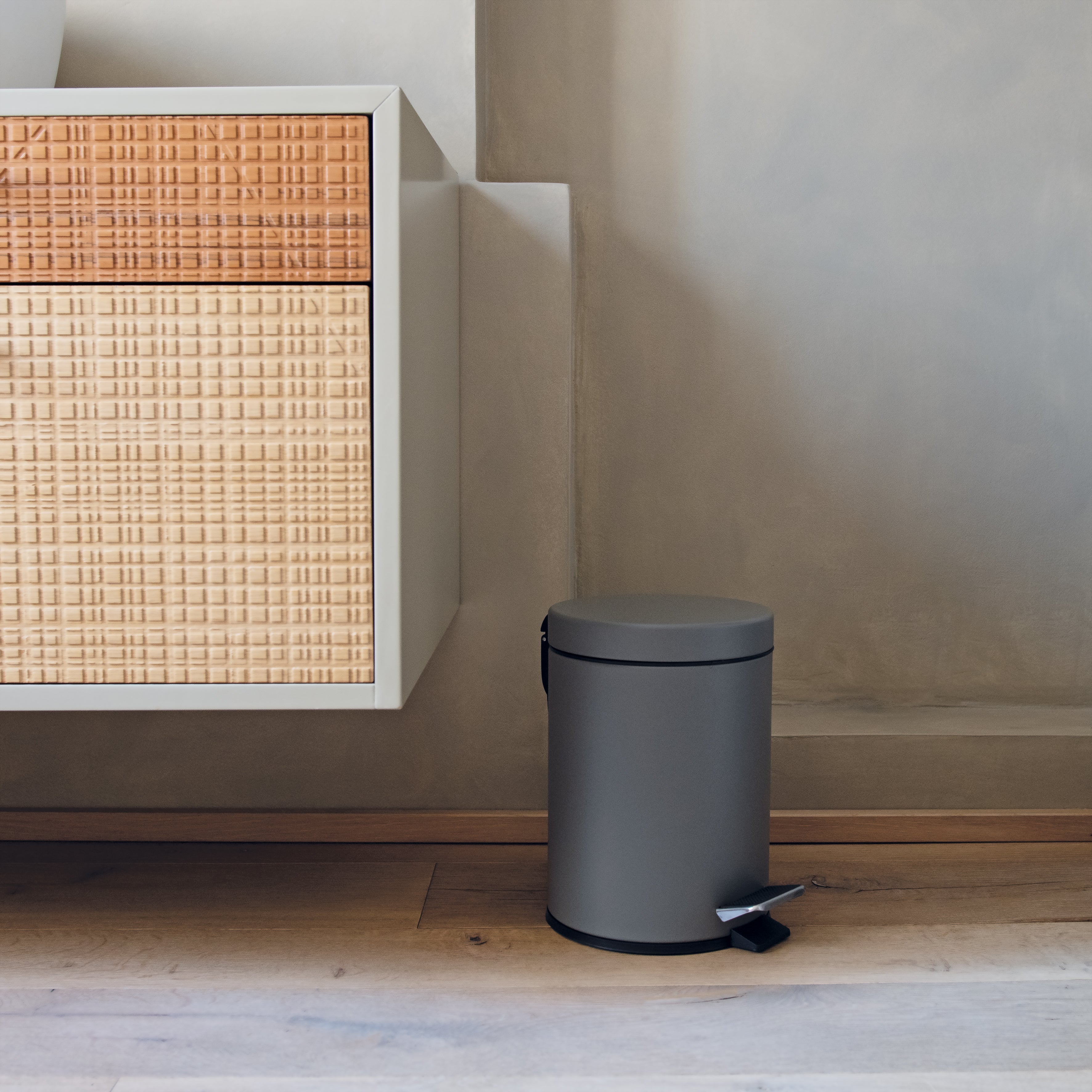 Bidoncino c/pedale 3L LELLO grigio