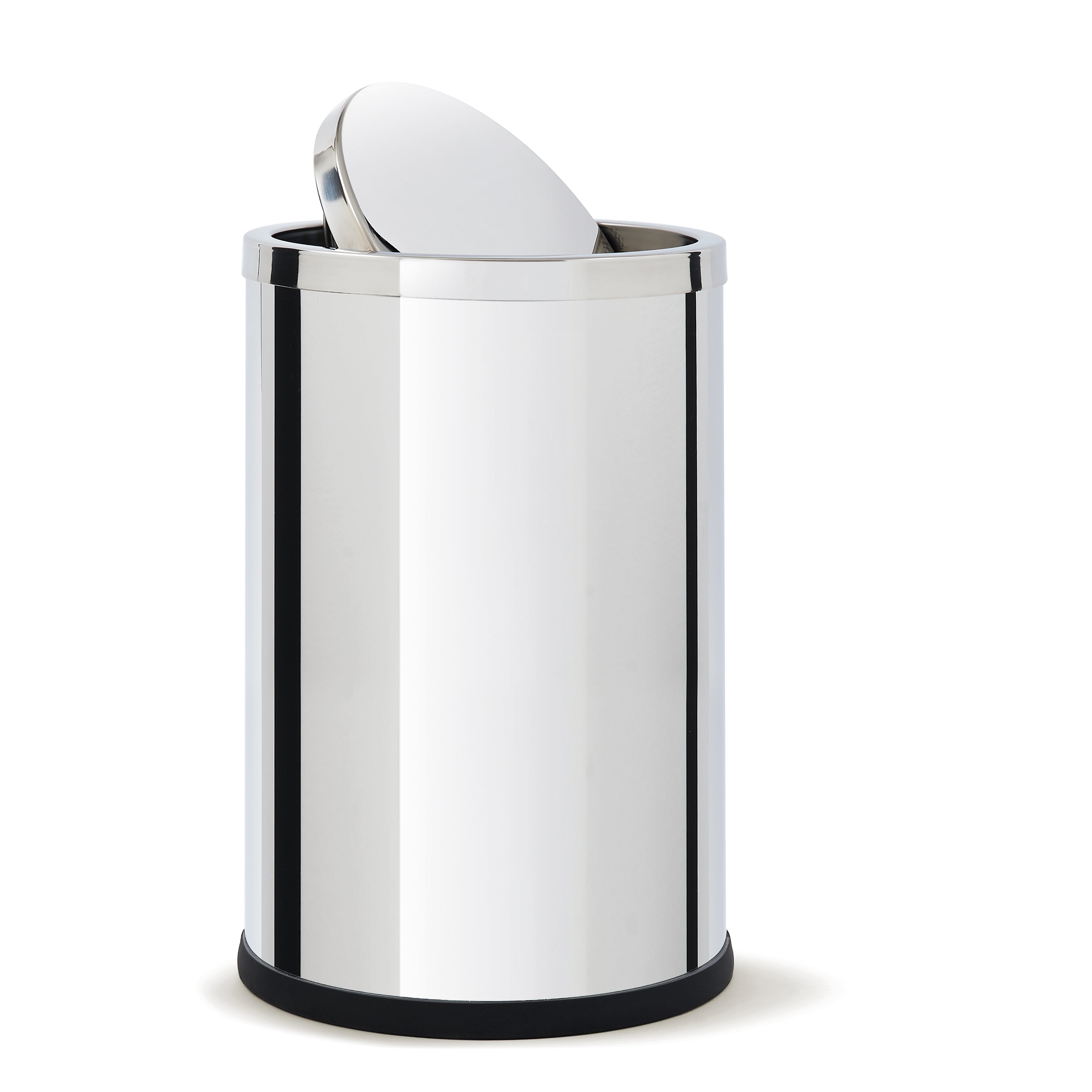 Bidone gettacarte c/coperchio 9L EVAN inox