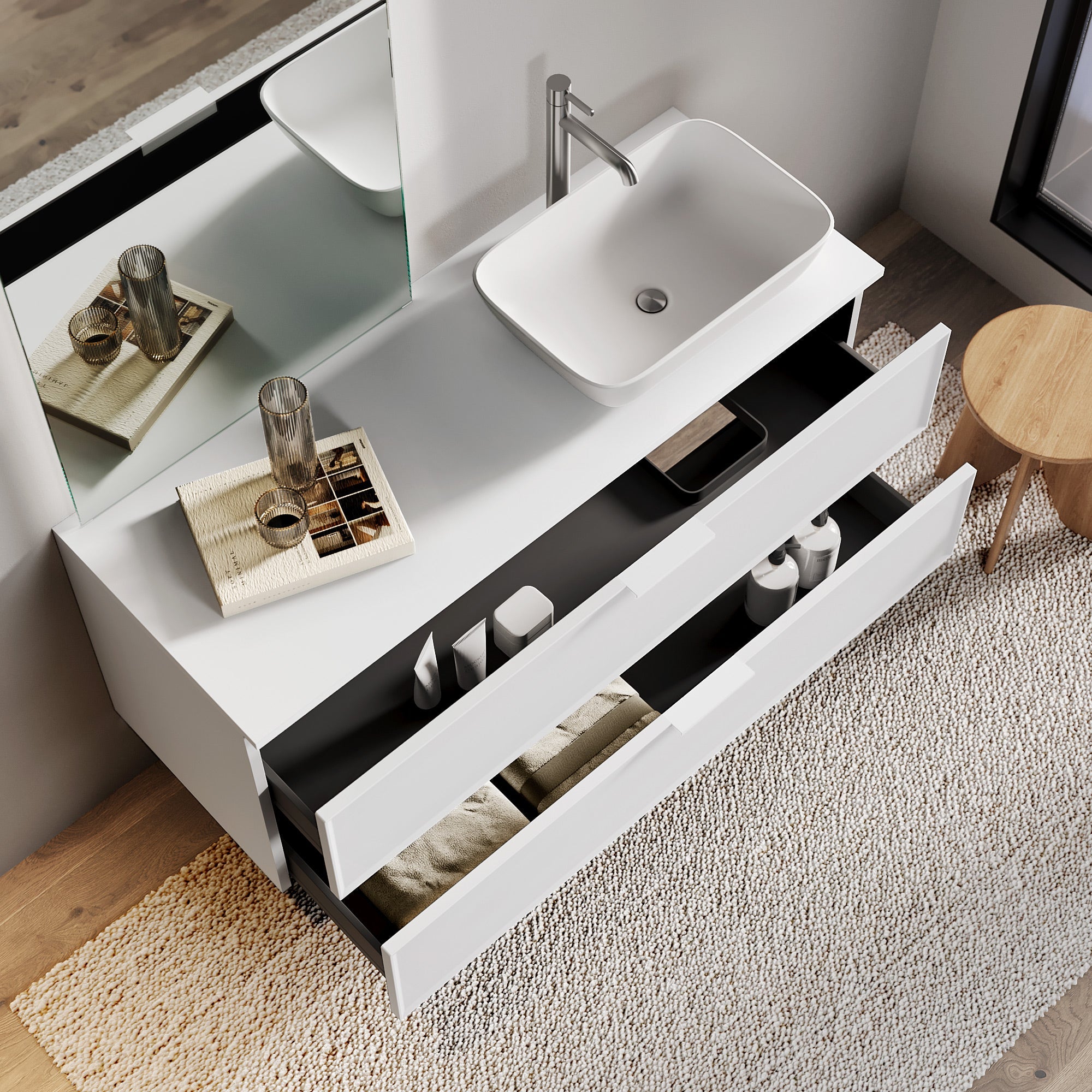 Composizione CUPIDO-51 bianco opaco