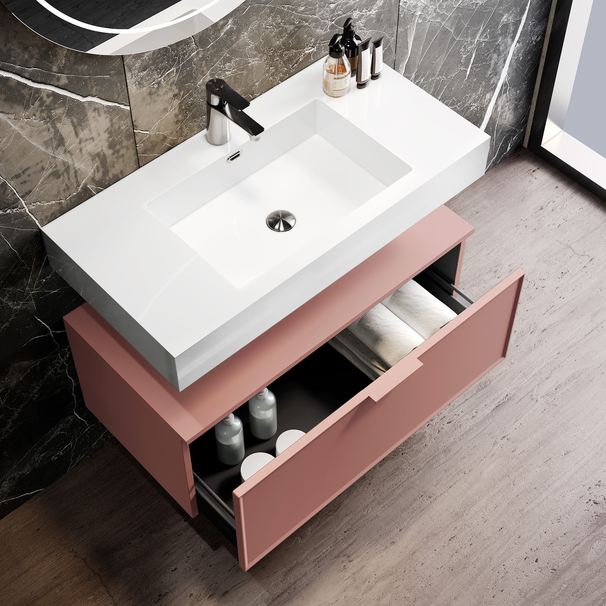 Composizione CUPIDO-55 rosa cipria