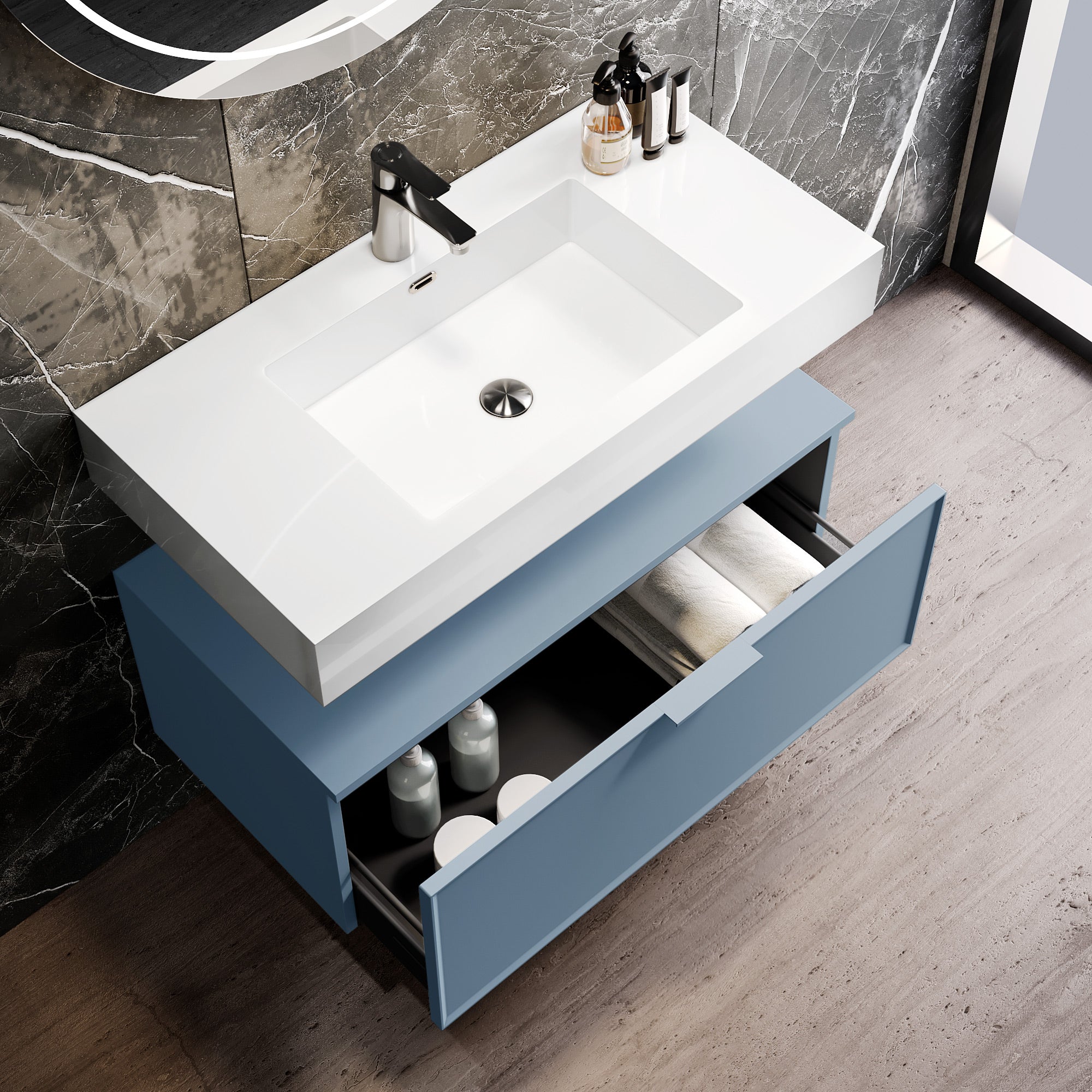 Composizione CUPIDO-55 azzurro tiffany